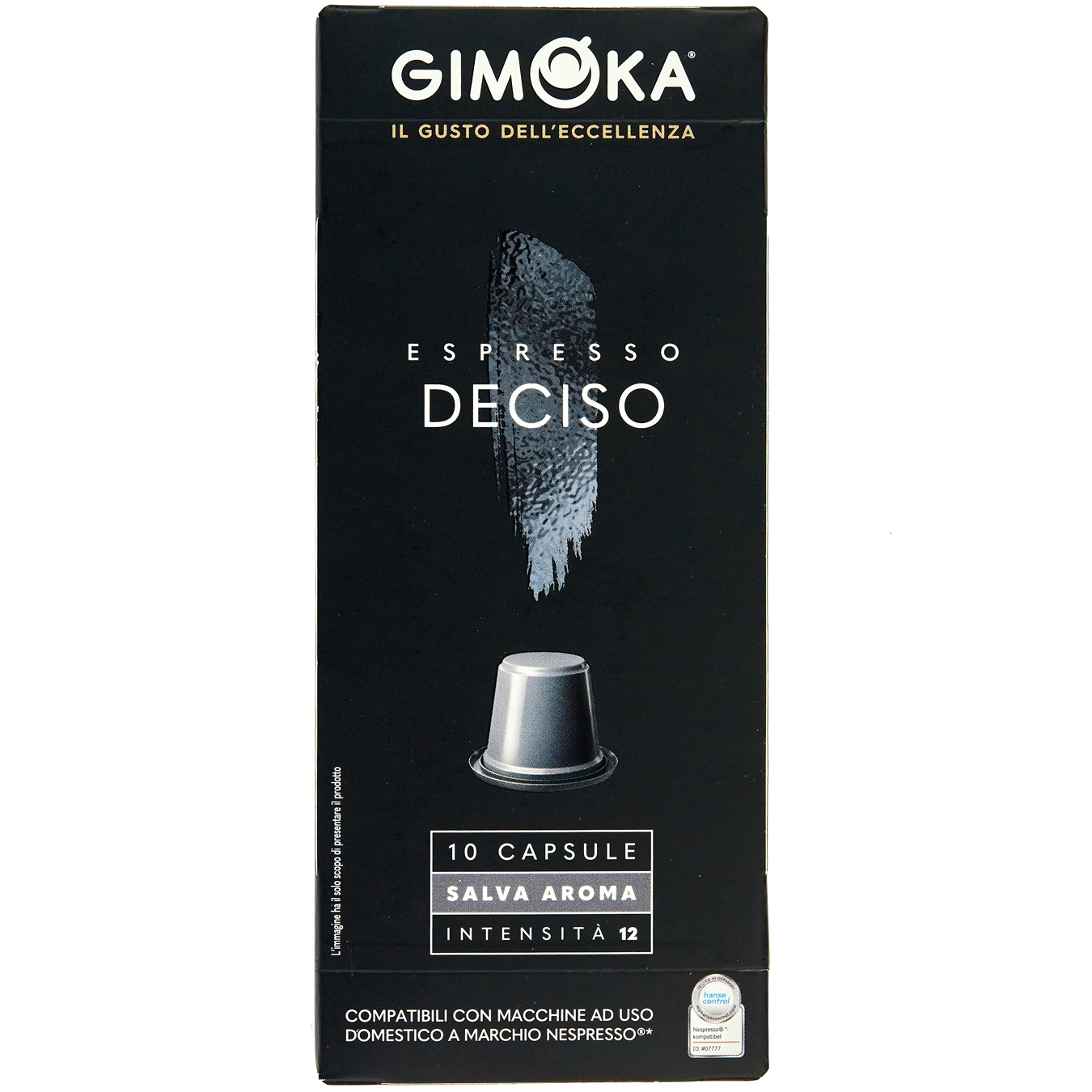 Gimoka Espresso Deciso Ground Coffee Capsule 10pcs*55g