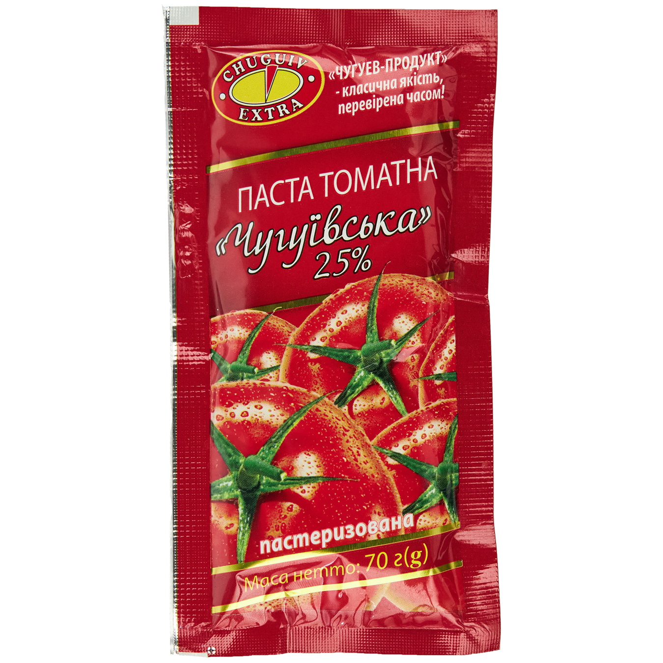 Паста томатна Chuguiv Extra Чугуївська 25% 70г