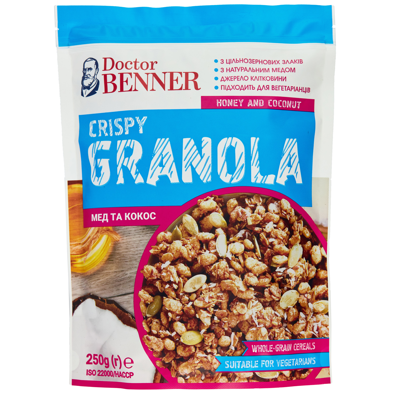 Doctor Benner Honey And Coconut Granola 250g