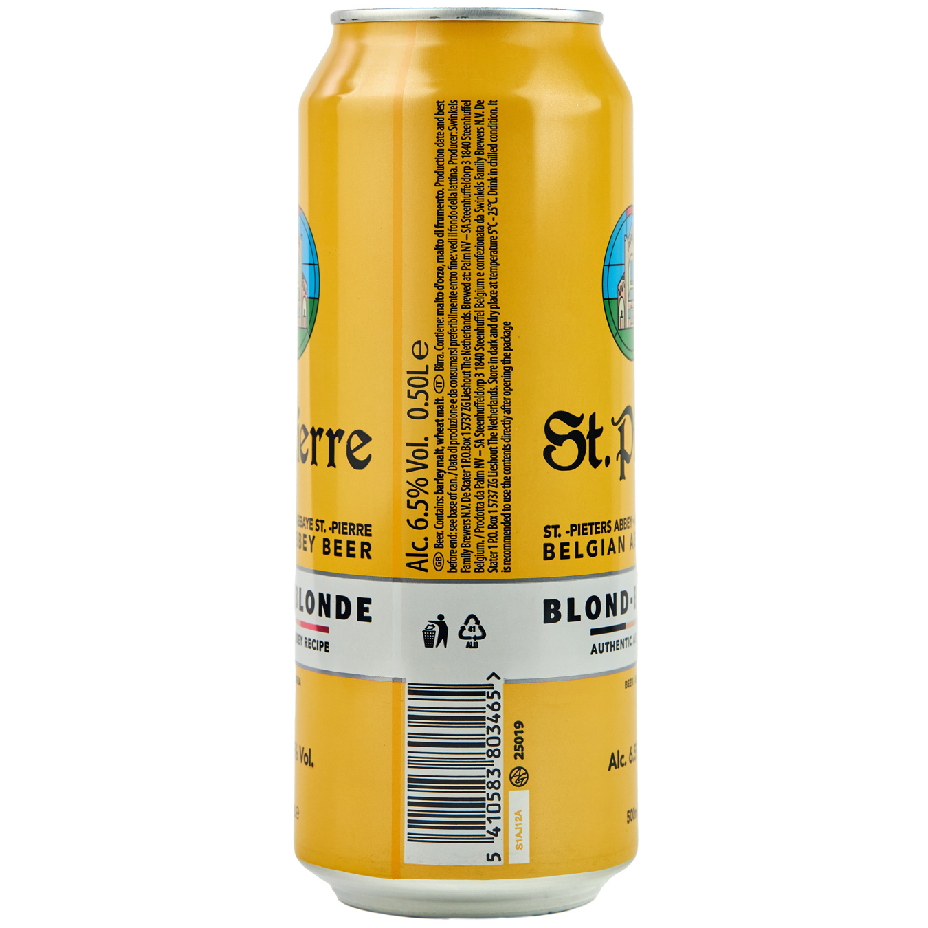 Пиво світле St.Pierre Blonde 6,5% 0,5л 2