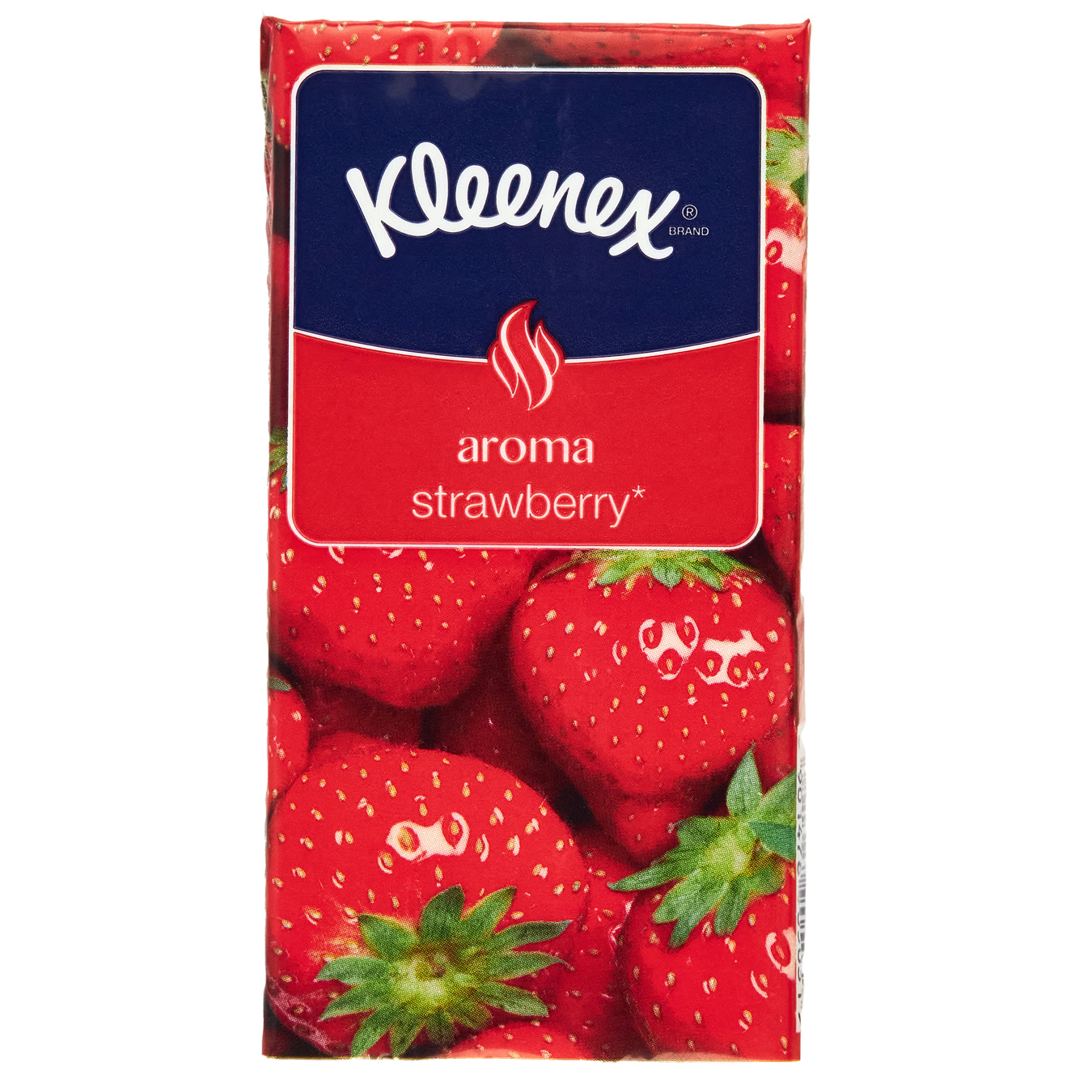 Хустинки паперові Kleenex Aroma Strawberry тришарові 21x20см 10шт 2