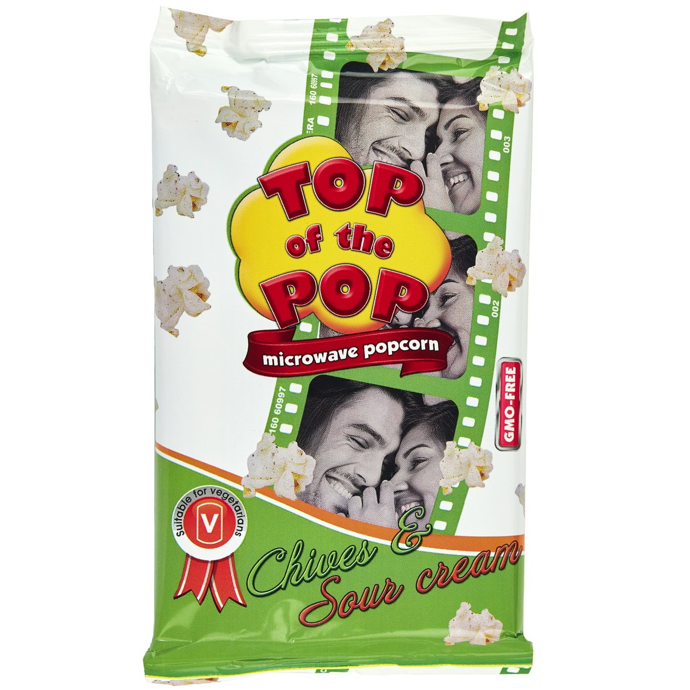 Popcorn Top of Pop for the microwave oven taste green onion-sour cream 100g