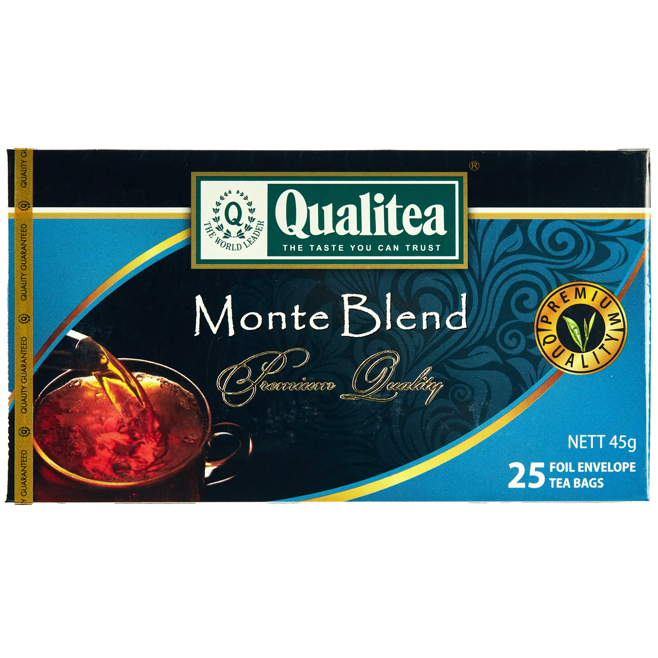Black tea Monte Blend Qualitea bag of 1.8 g*25 pcs