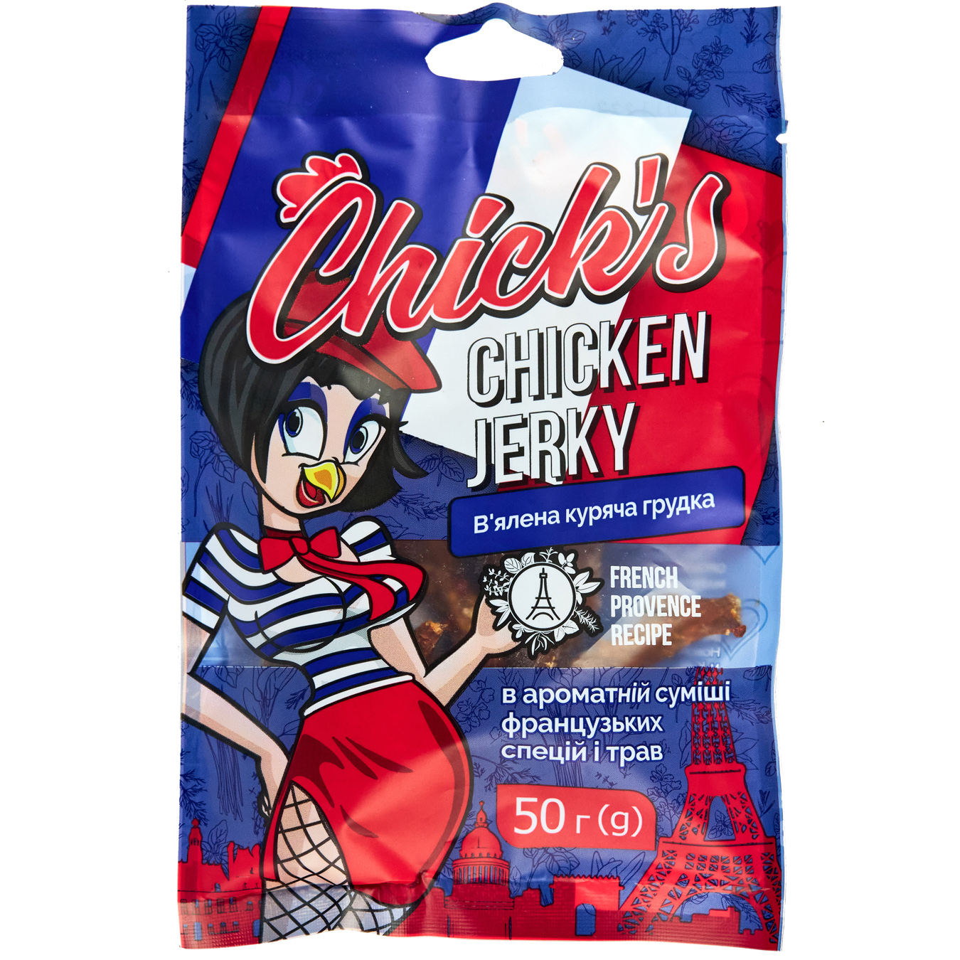 Chick's jerky chicken taste of French Provencal herbs 50g