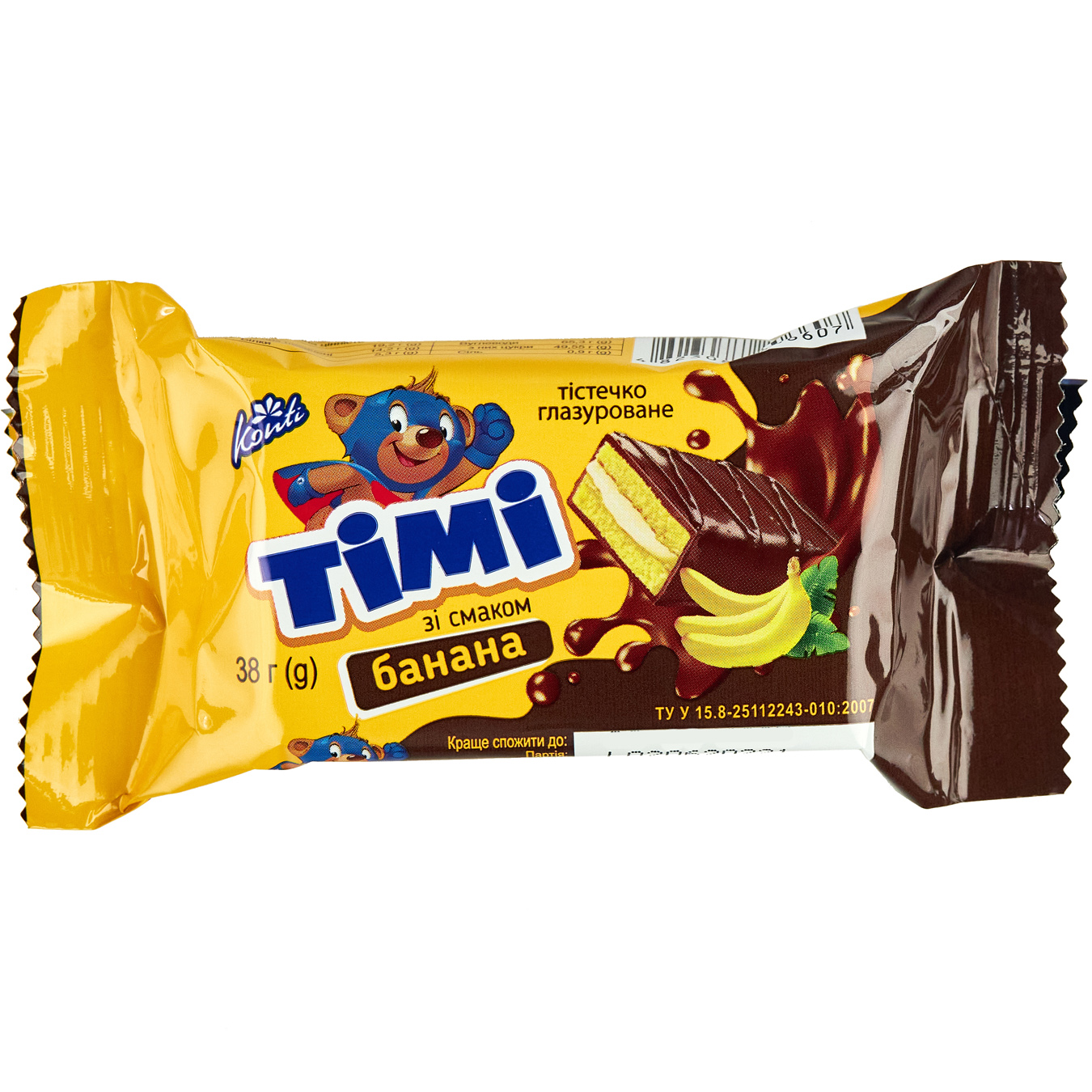 Tima Konta biscuit cake with a taste of banana 38g