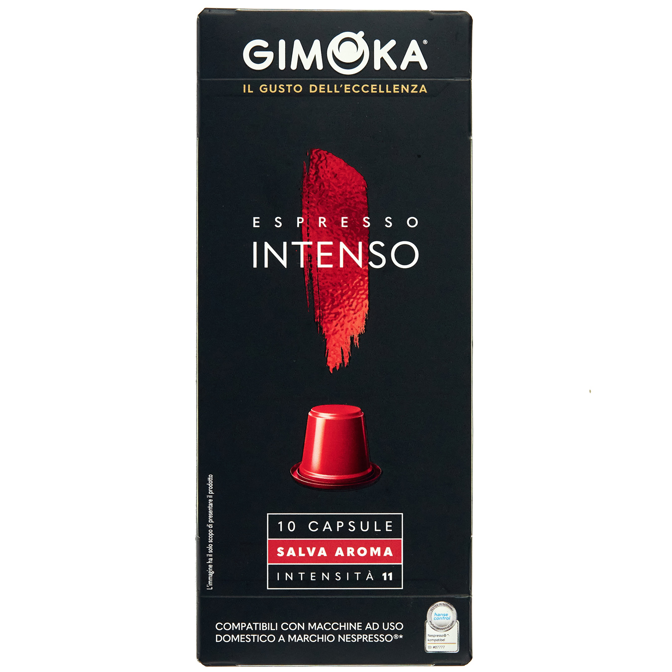 Gimoka intenso ground coffee capsule 10pcs*55g