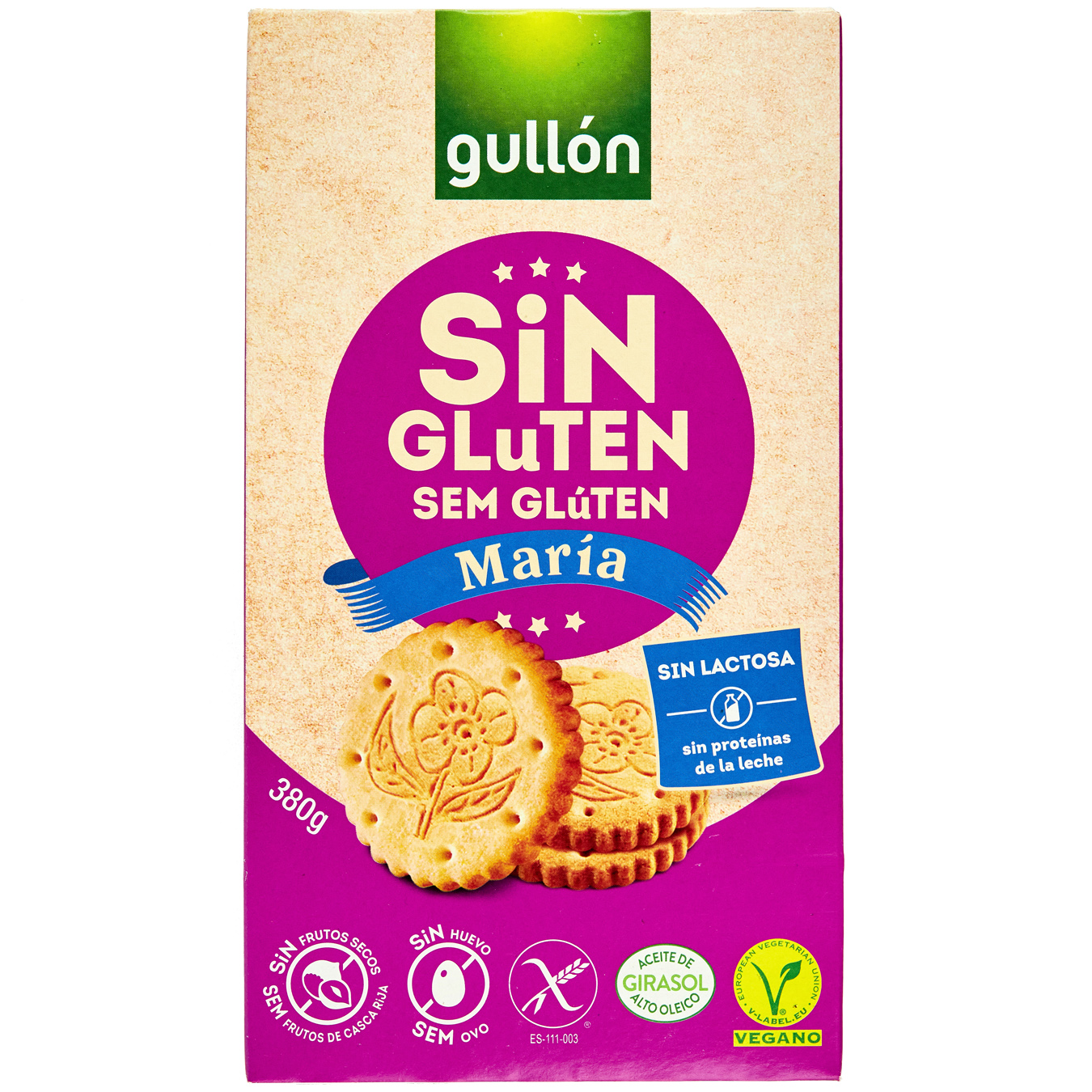Cookies Gullon Maria without gluten 380g