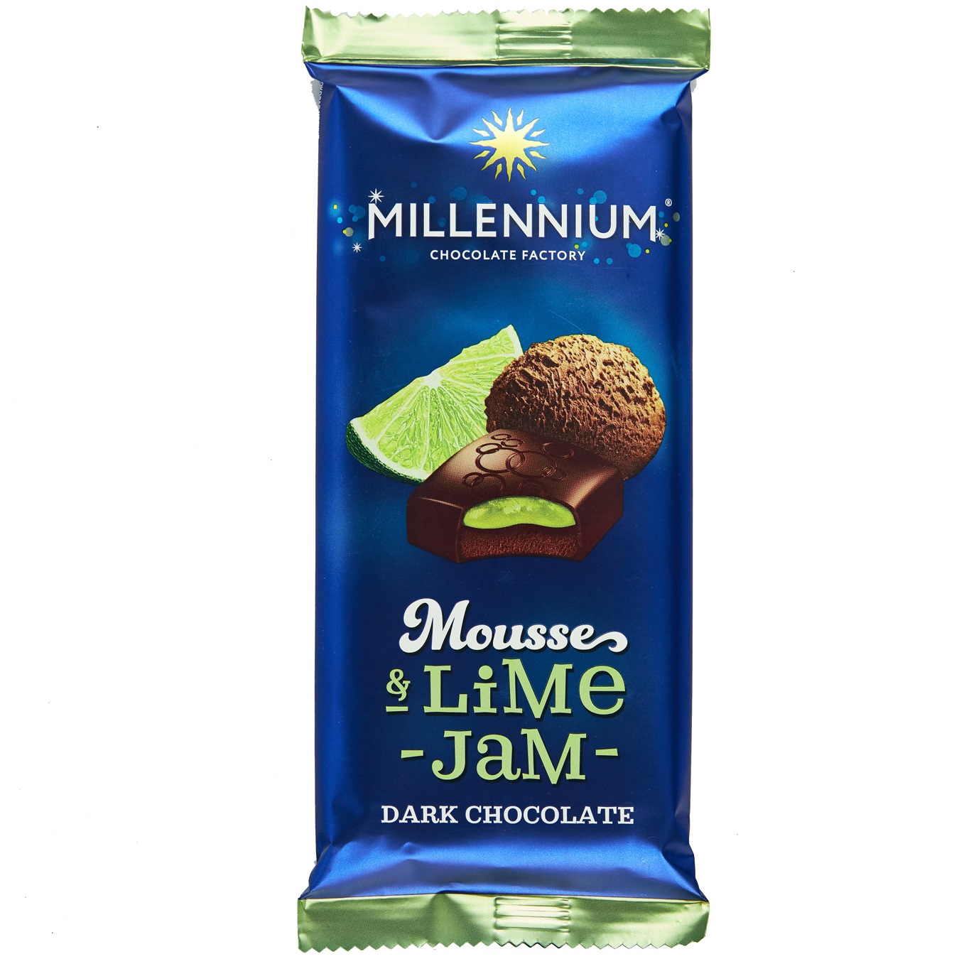 Шоколад чорний мусовий лайм Millennium 135г