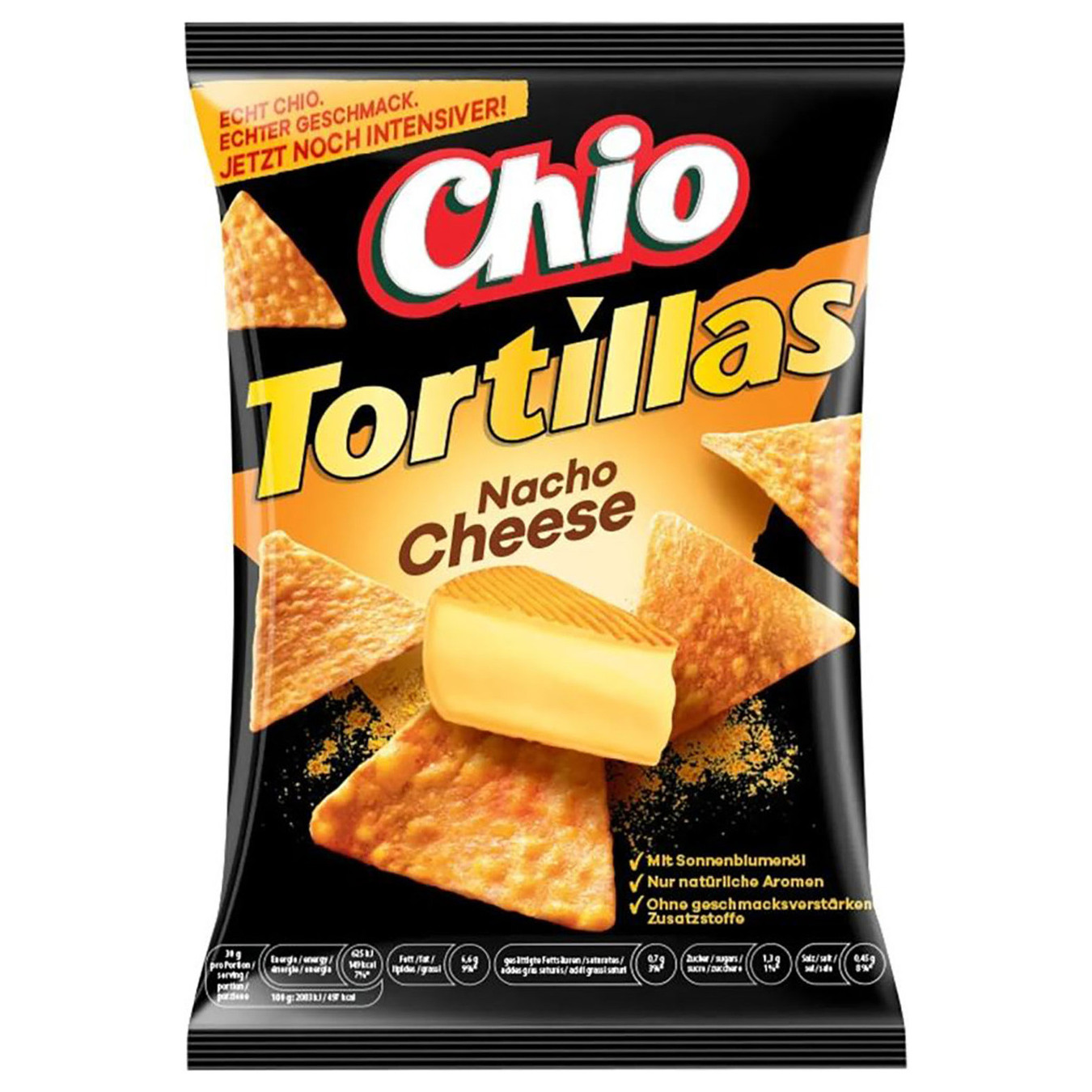 Chio Tortillas Nachos Chips with a taste of cheese 125g