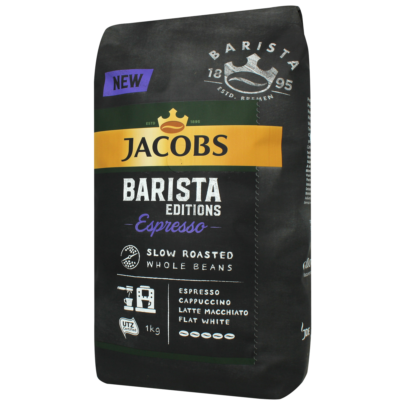 Кофе Jacobs Barista Espresso натуральный жареный в зернах 1кг 3