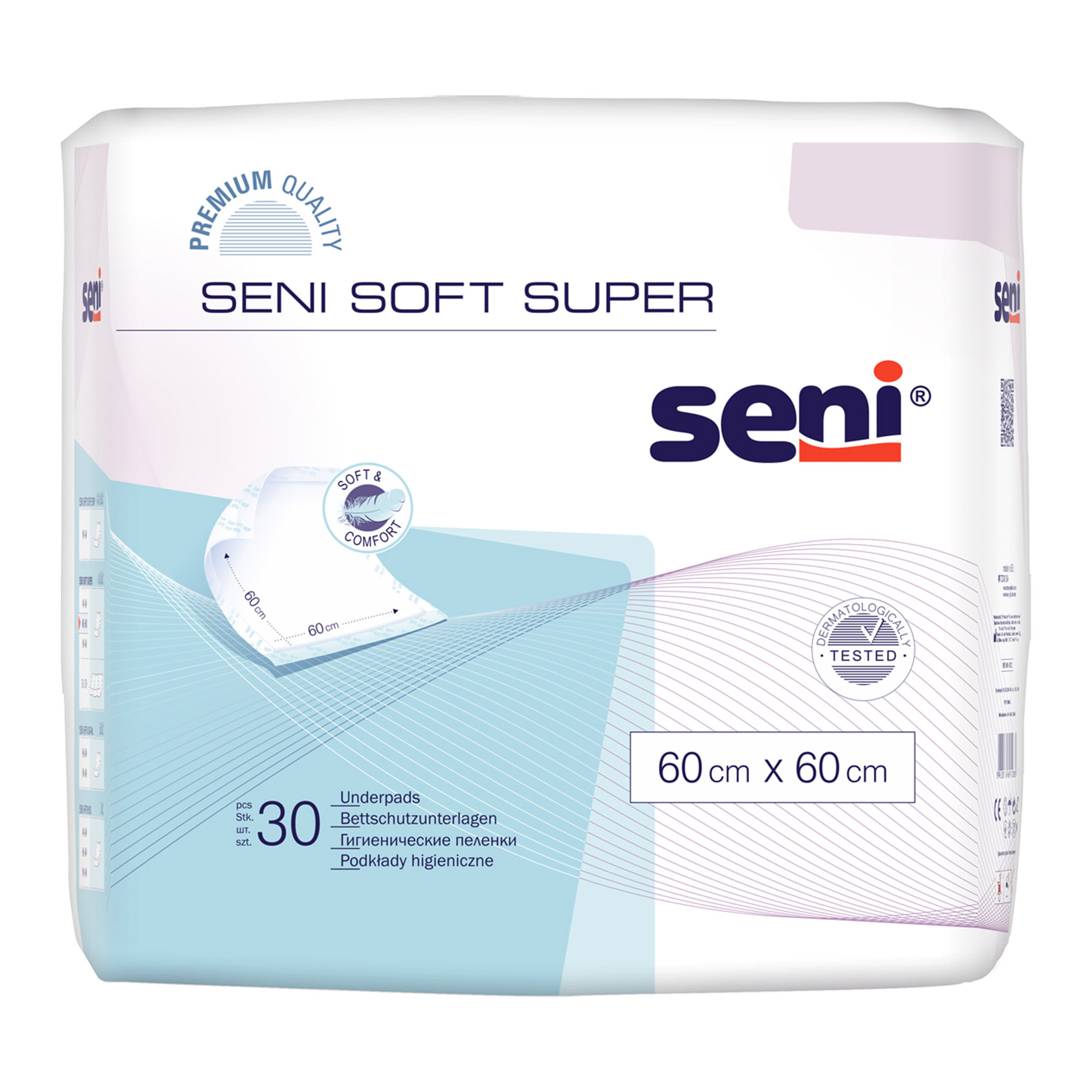 Пелюшки гігієнічні Seni Soft 60x60см 30шт