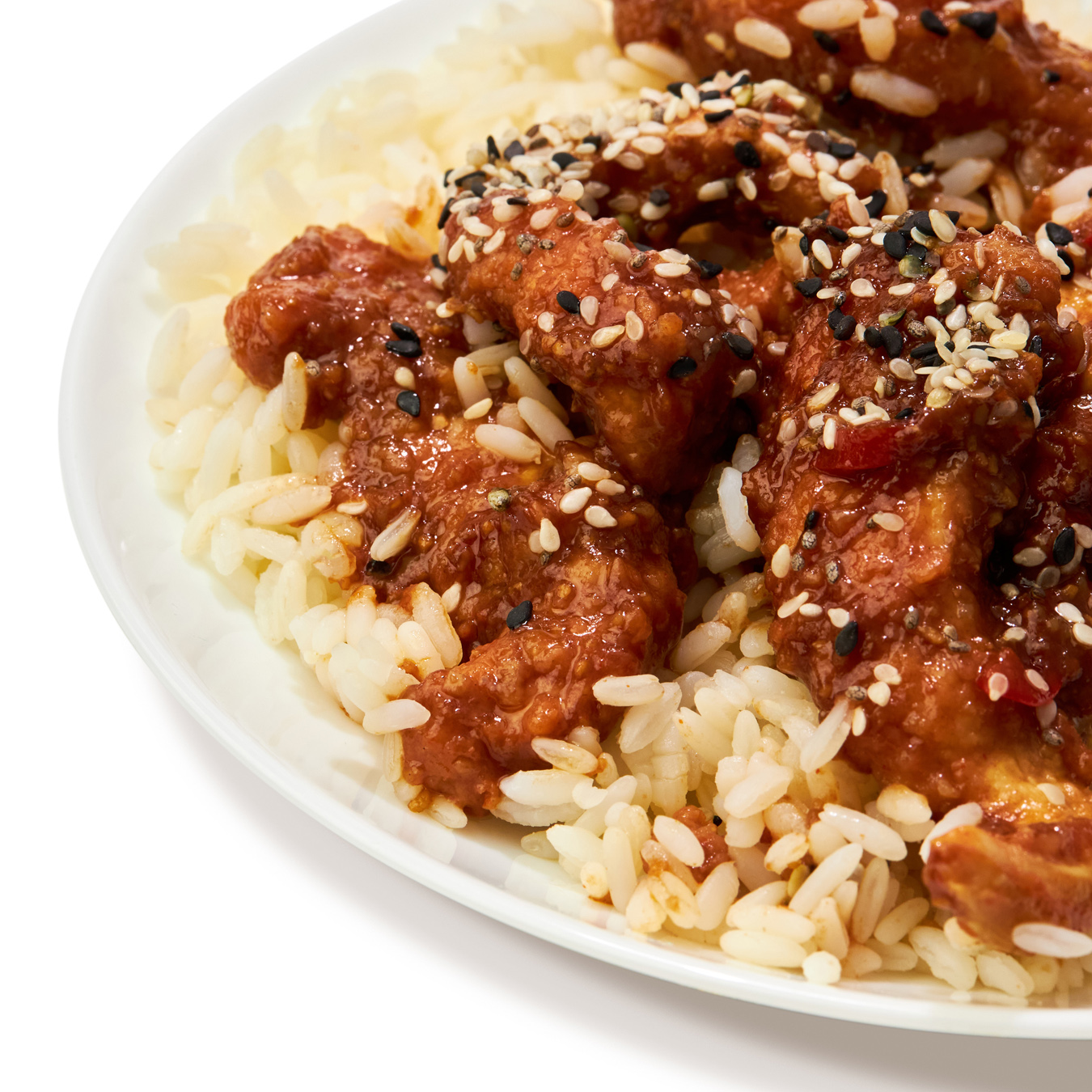 Rice with chicken in hot and sweet sauce 350g