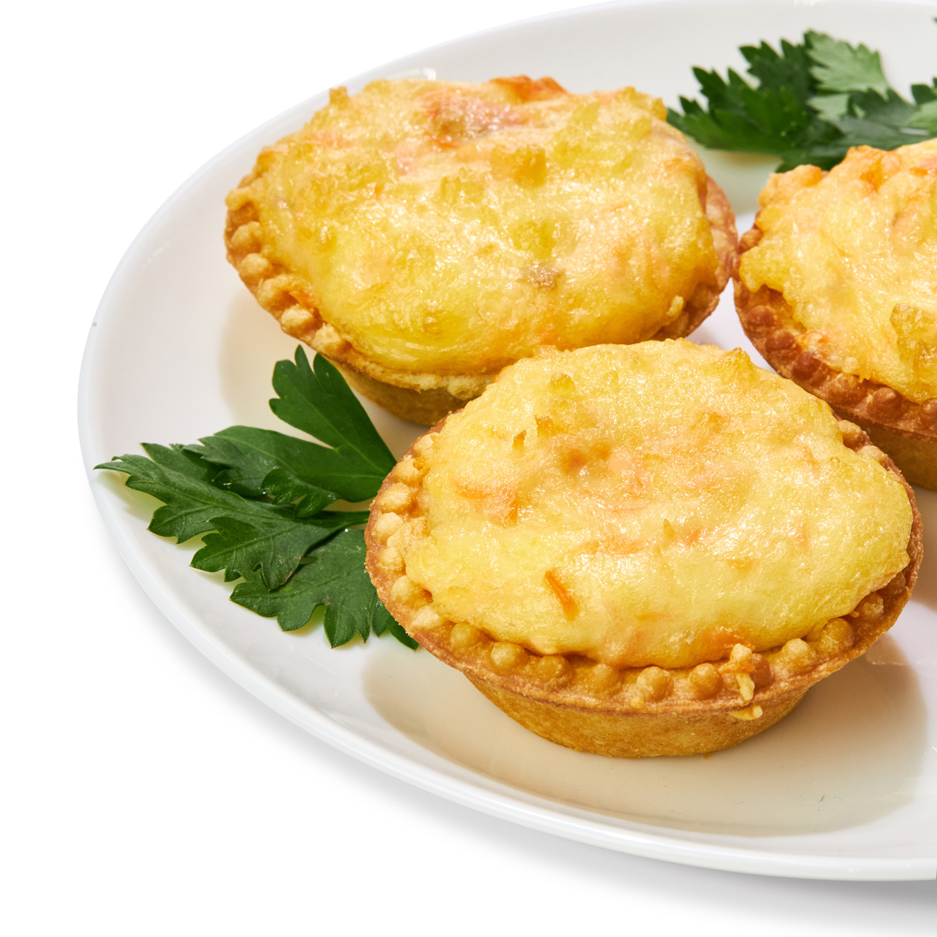 Mini tart with cheese and red fish pcs