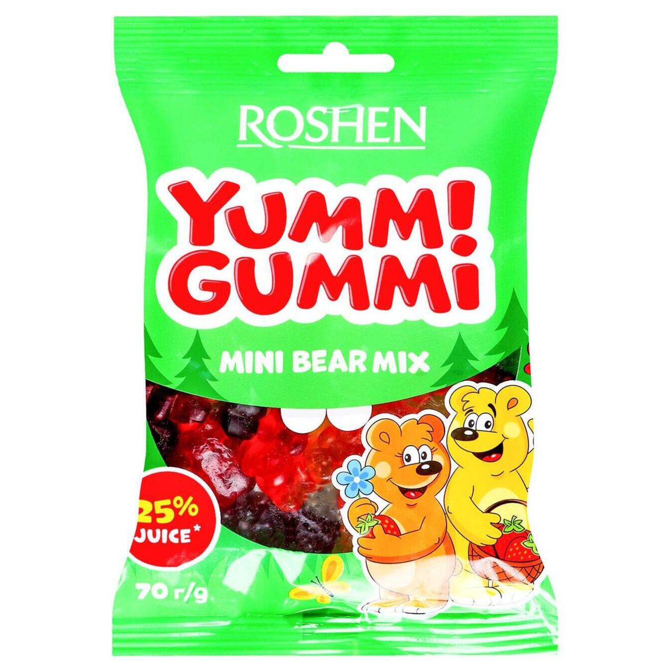 Конфеты желейные Roshen Yummi Gummi Mini Bear Mix 70г
