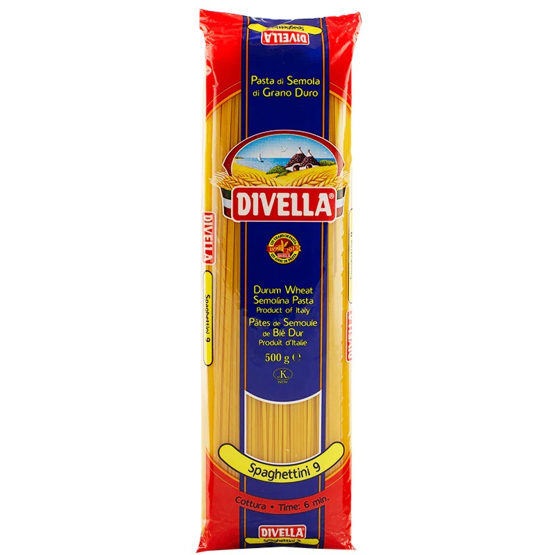 Макарони Divella Spaghettini №9 500г