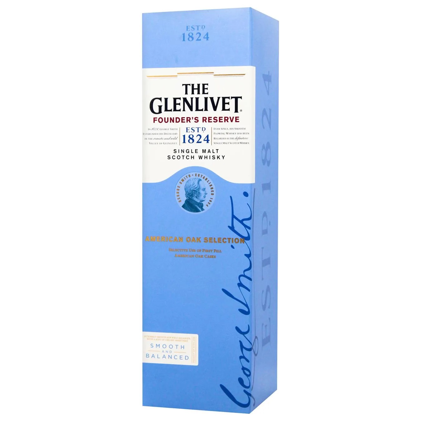 Віскі Glenlivet Founder's Reserve шотландське односолодове 40% 0.7л 2