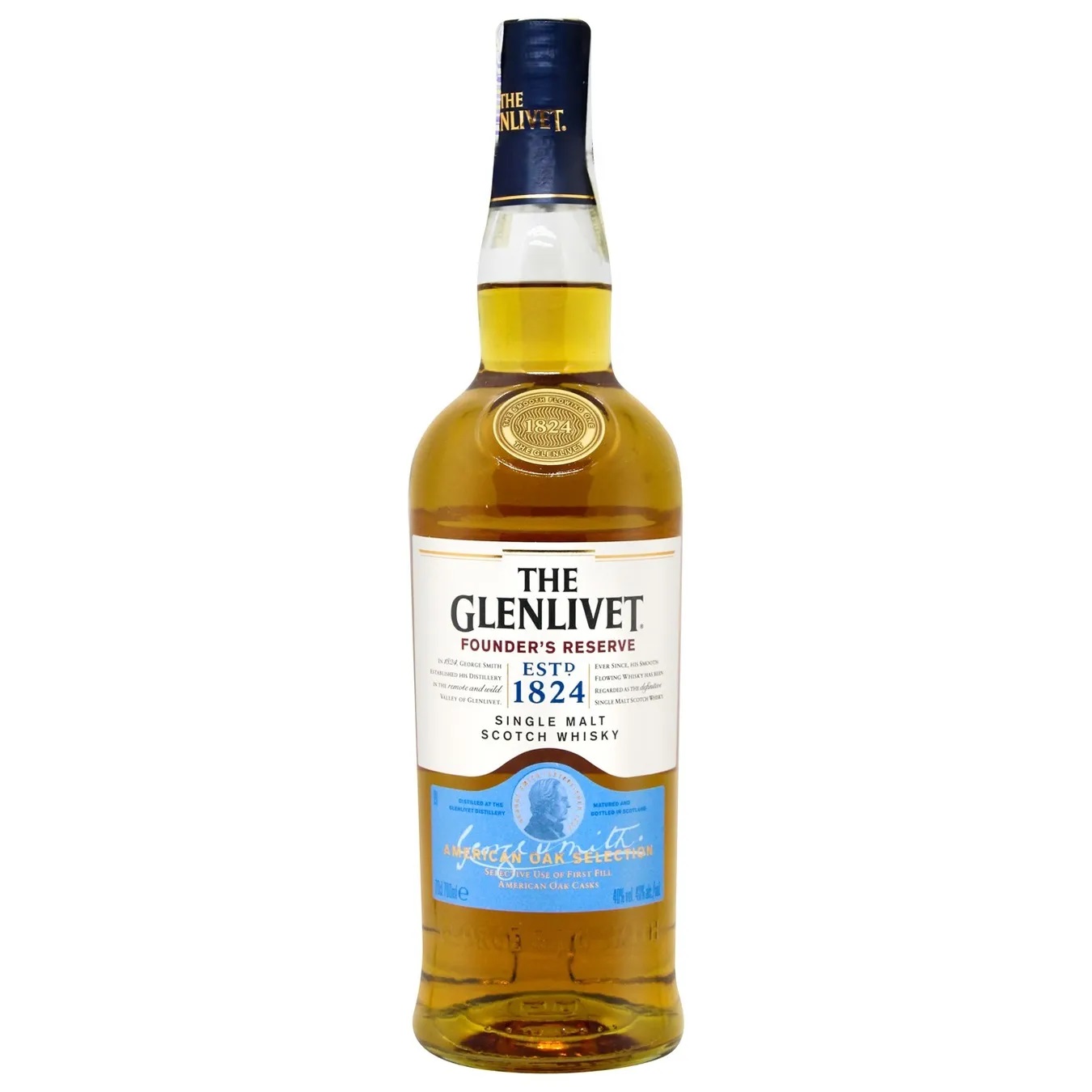 Виски Glenlivet Founder's Reserve шотландское односолодовое 40% 0.7л 3
