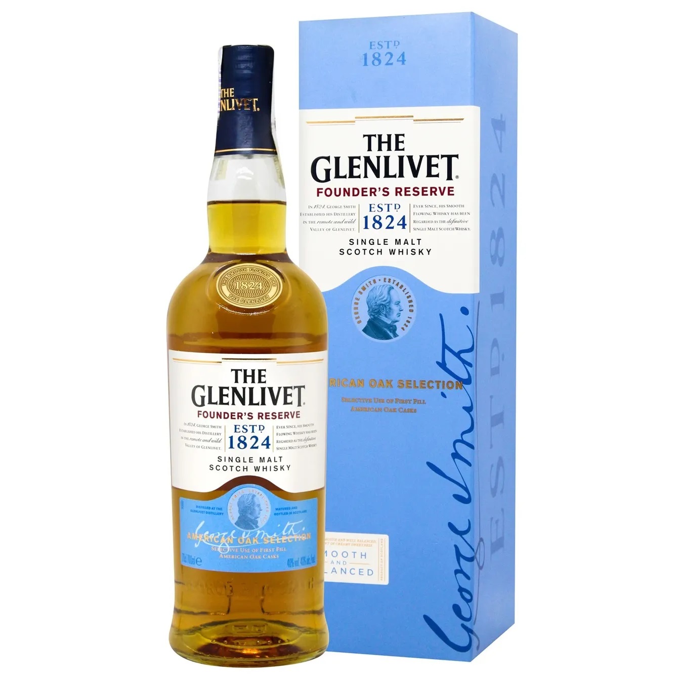 The Glenlivet Founder's Whisky 700 ml gift box