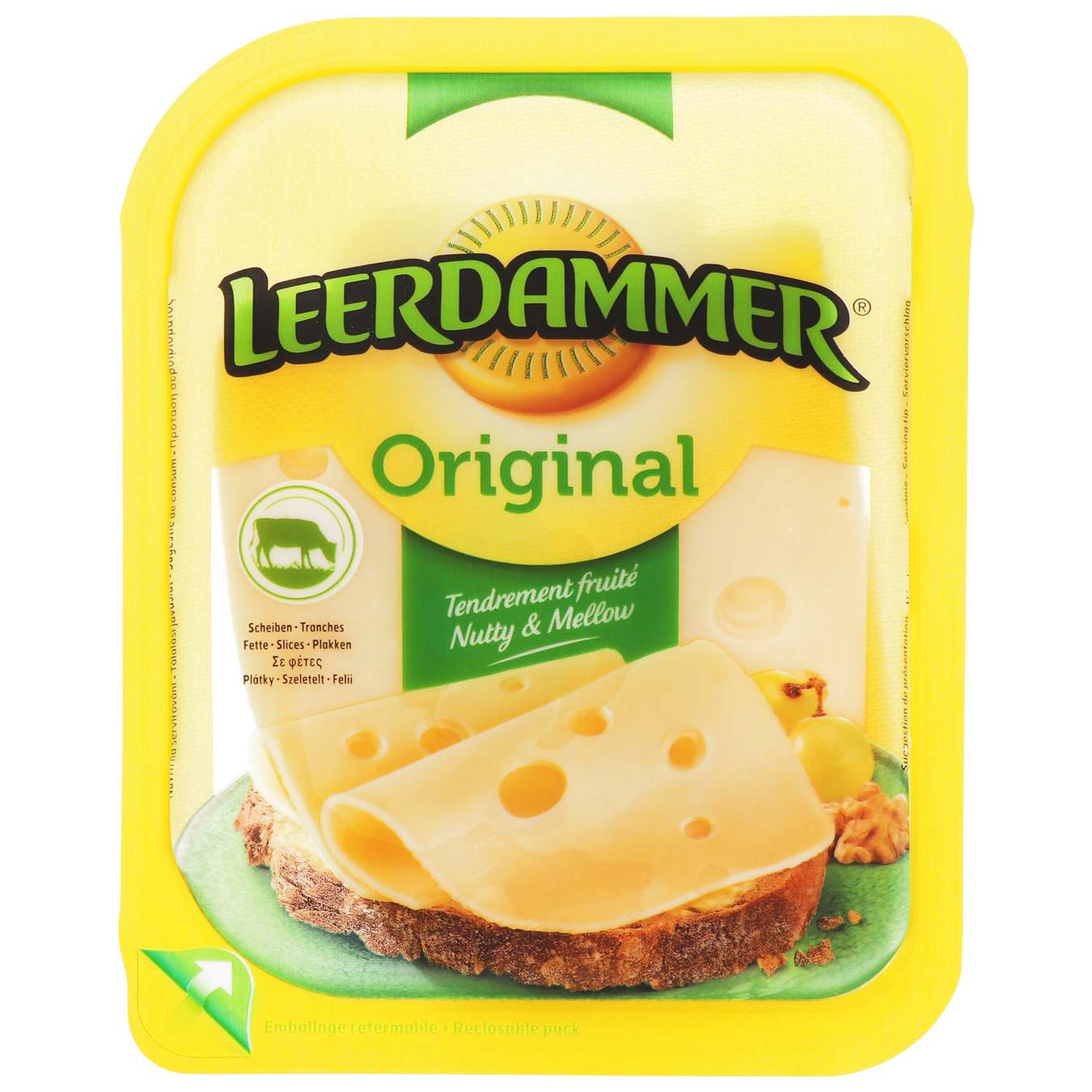 Сир Leerdammer Original твердий 45% 100г