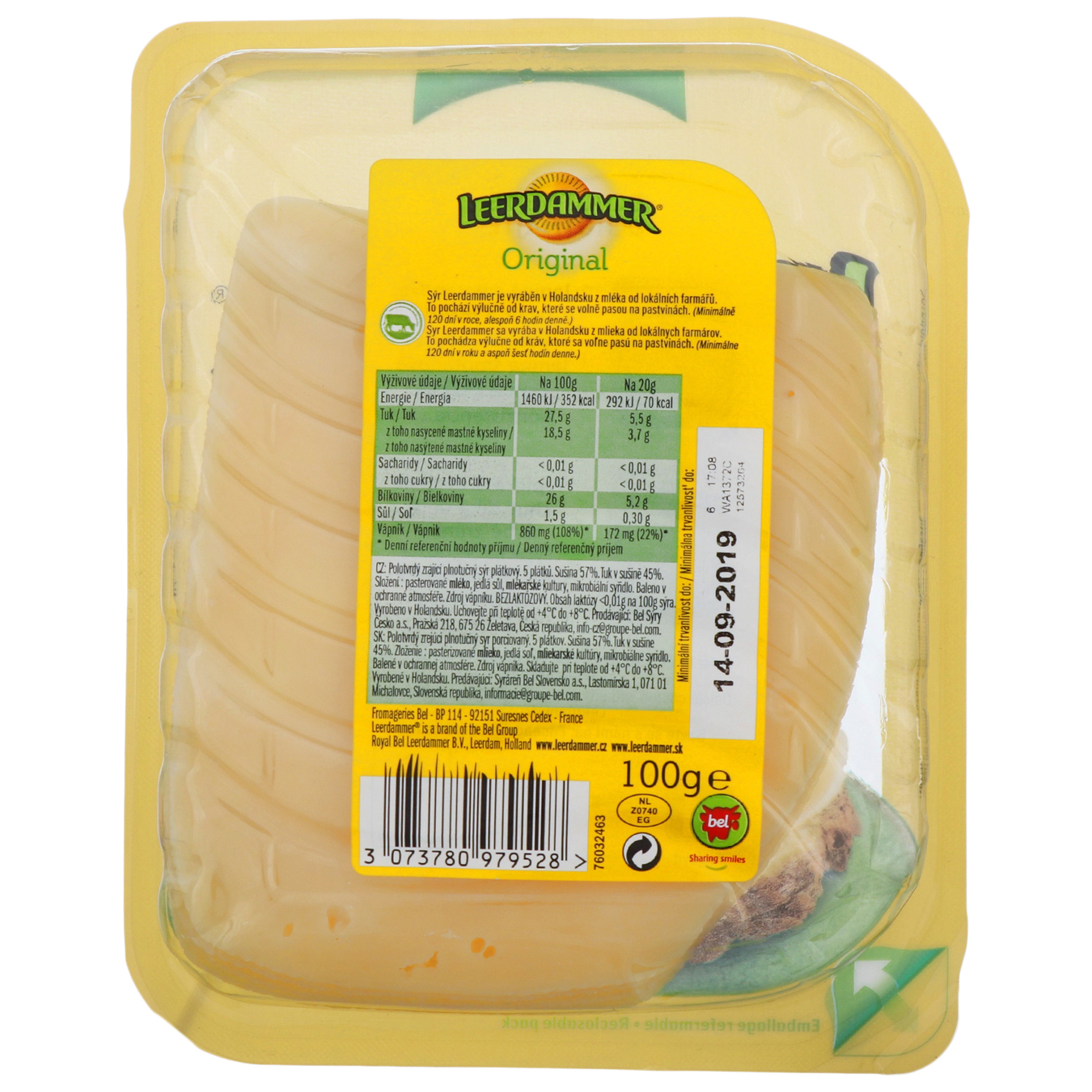 Leerdammer Leerdammer Original hard cheese 0,45 100g   2