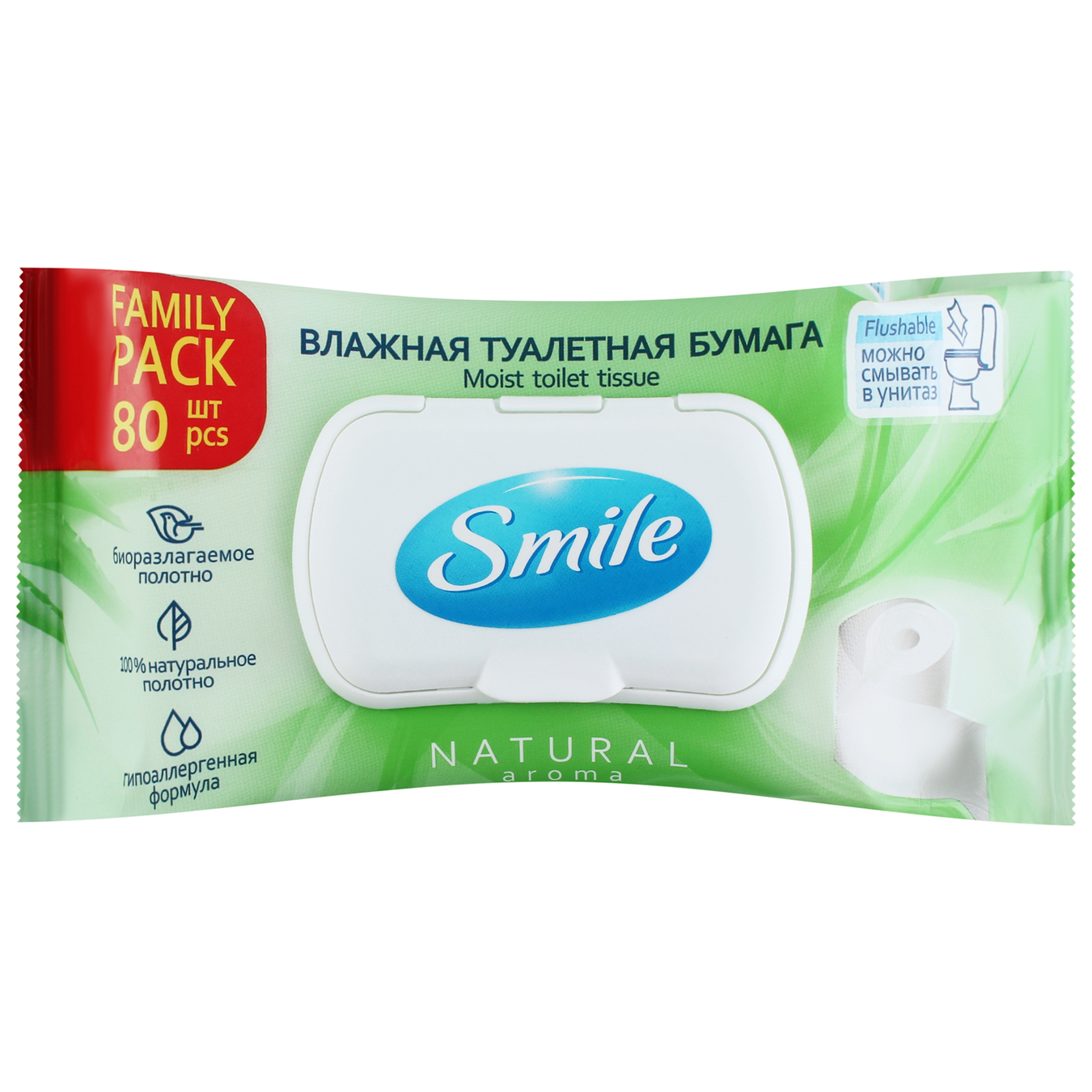 Smile Toilet paper wet 80 pcs  