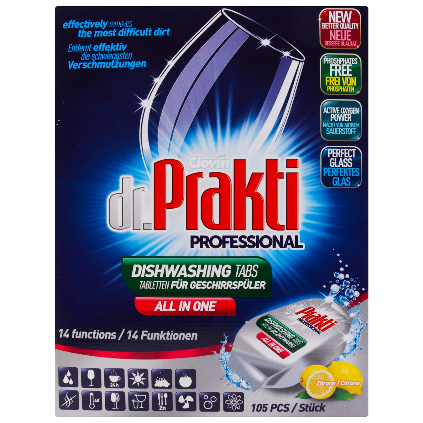 Таблетки для посудомоечных машин Dr.Prakti 105 шт