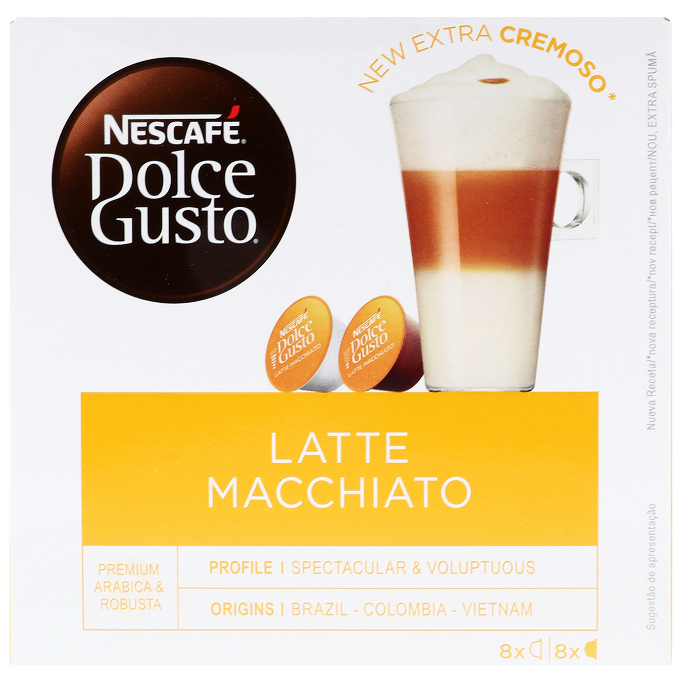 Напій кавовий Nescafe Dolce Gusto Latte Macchiato 183.2г