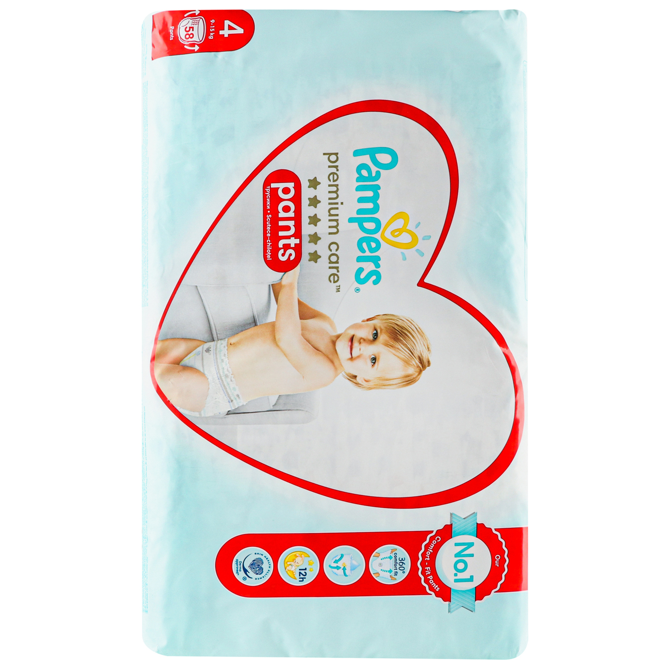 Pampers Diaper panties Premium Care 4 42248 kg children's 58 pcs 3