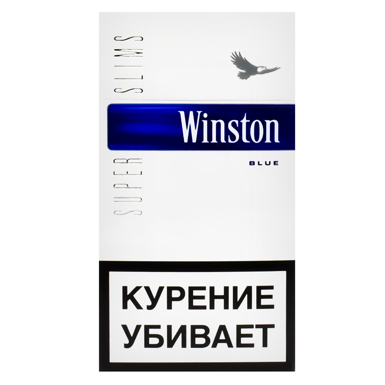 Цигарки Winston Blue Super Slims 20шт (ціна вказана без акцизу)