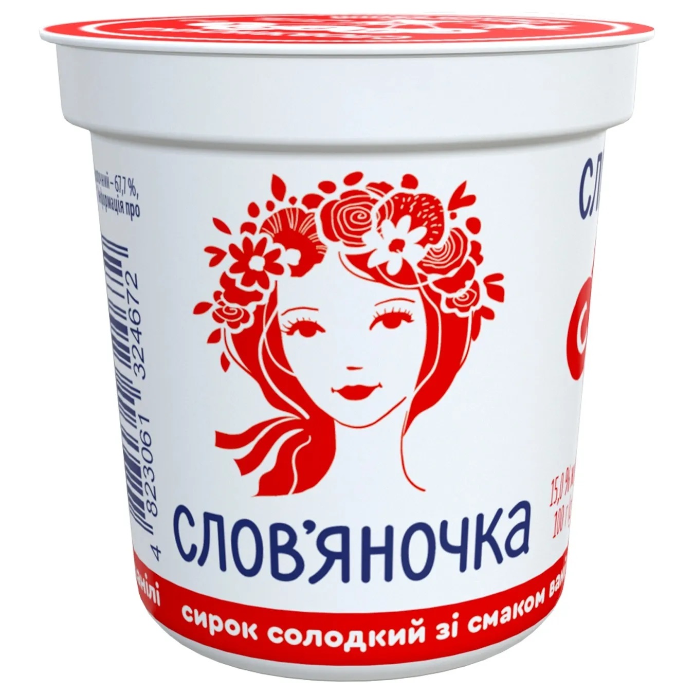 Sweet cottage cheese Slavyanochka with vanilla flavor 15% 100g