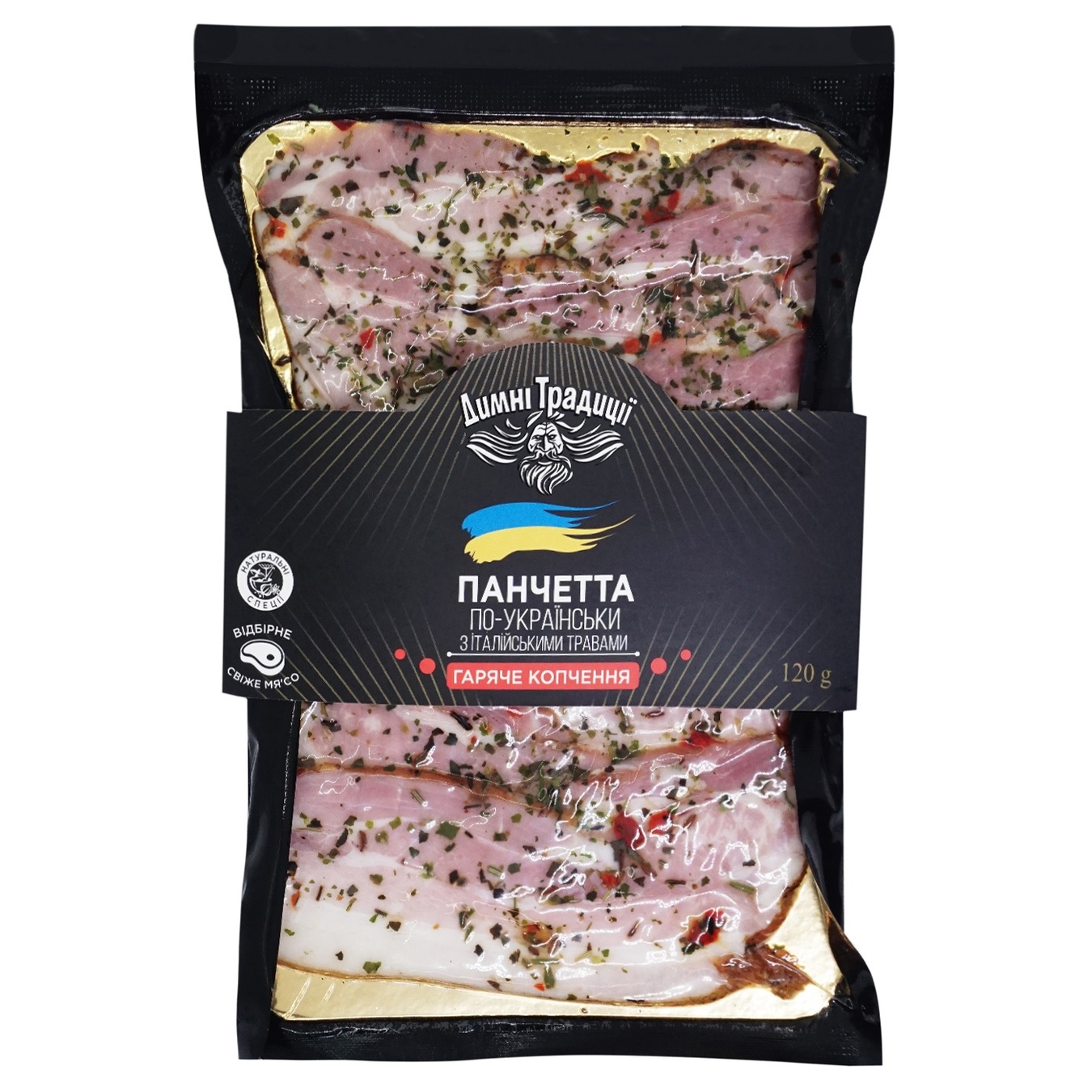 Hot-smoked pancetta Smoked traditions sliced ​​120g