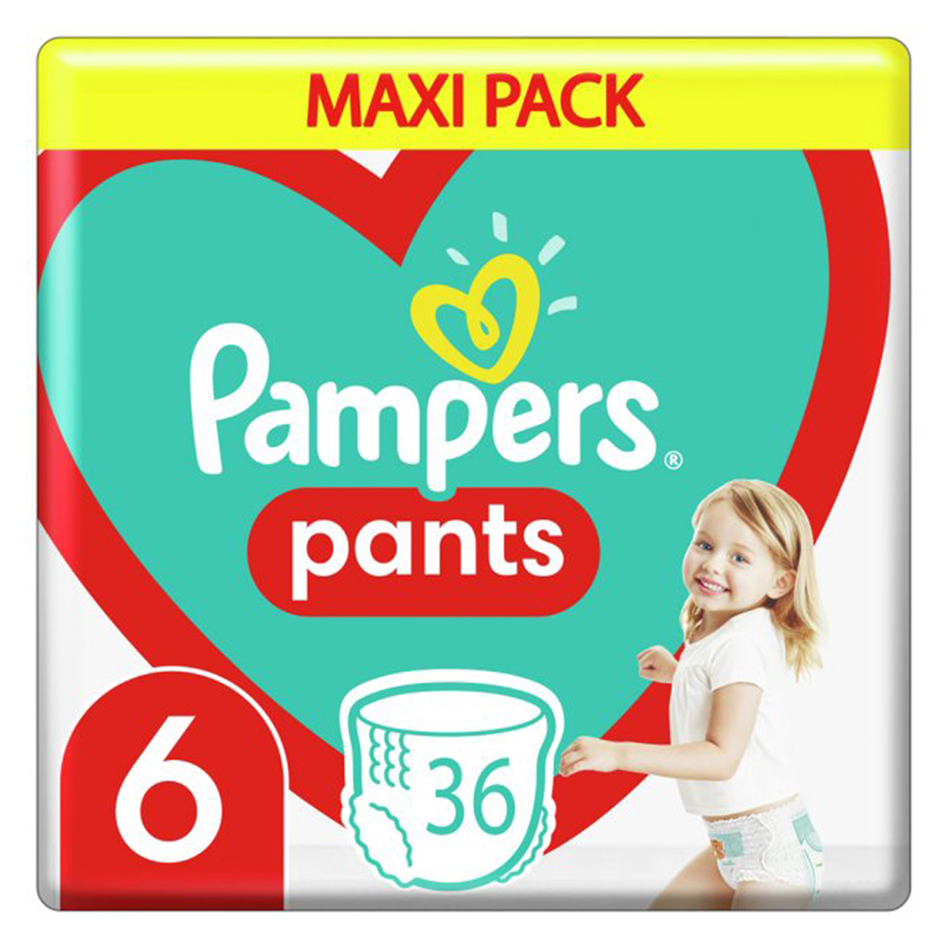 Подгузники-трусики детские Pampers Pants Giant 6 15+кг 36шт