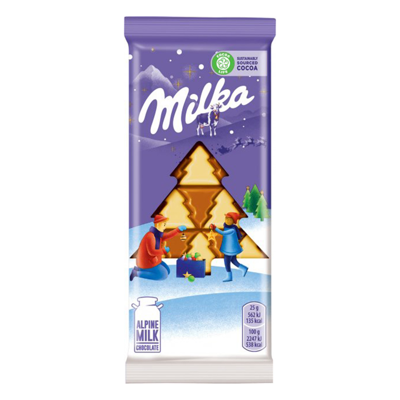 Milka milk chocolate with white chocolate 100g