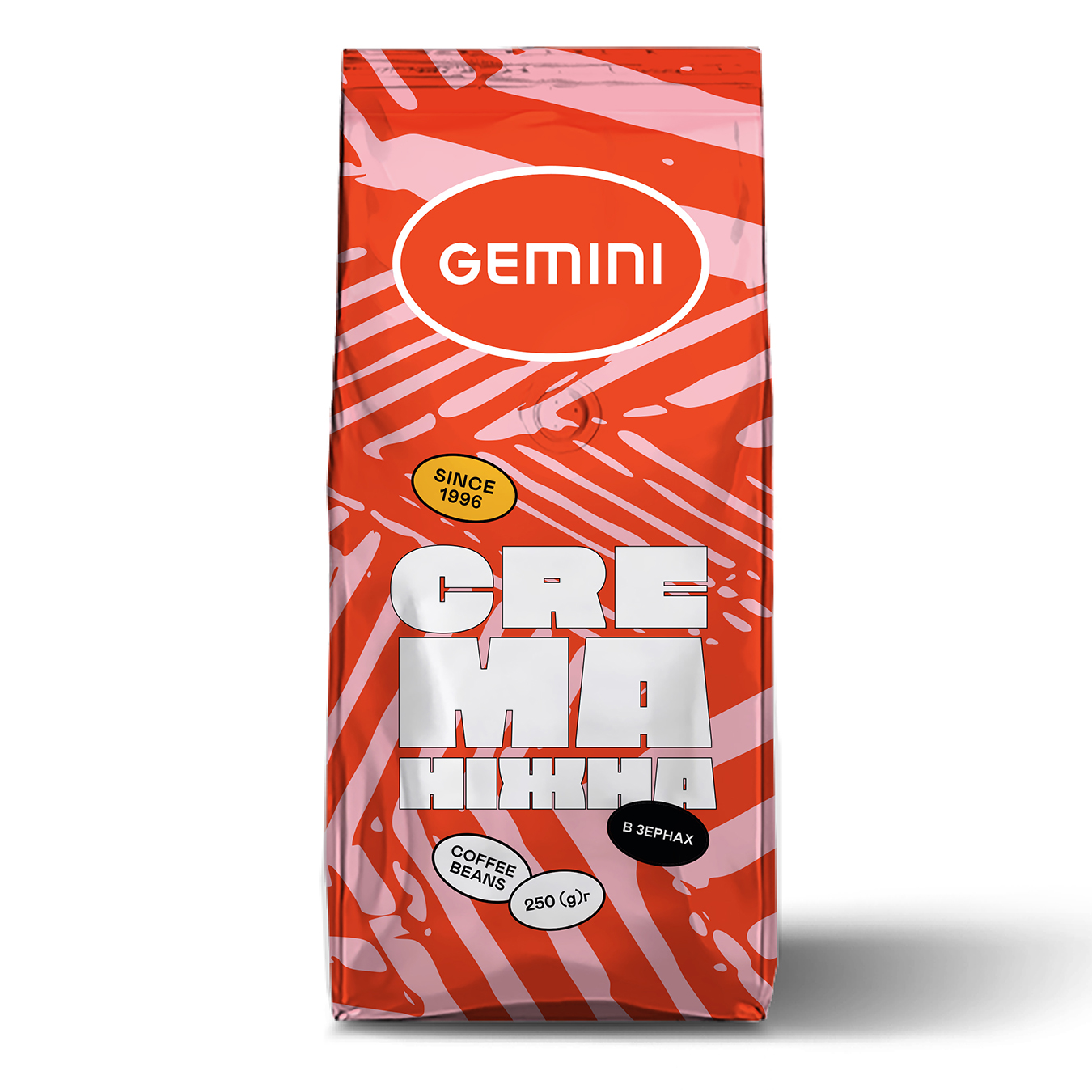 Кава Gemini Crema Grains натуральна смажена в зернах 250г