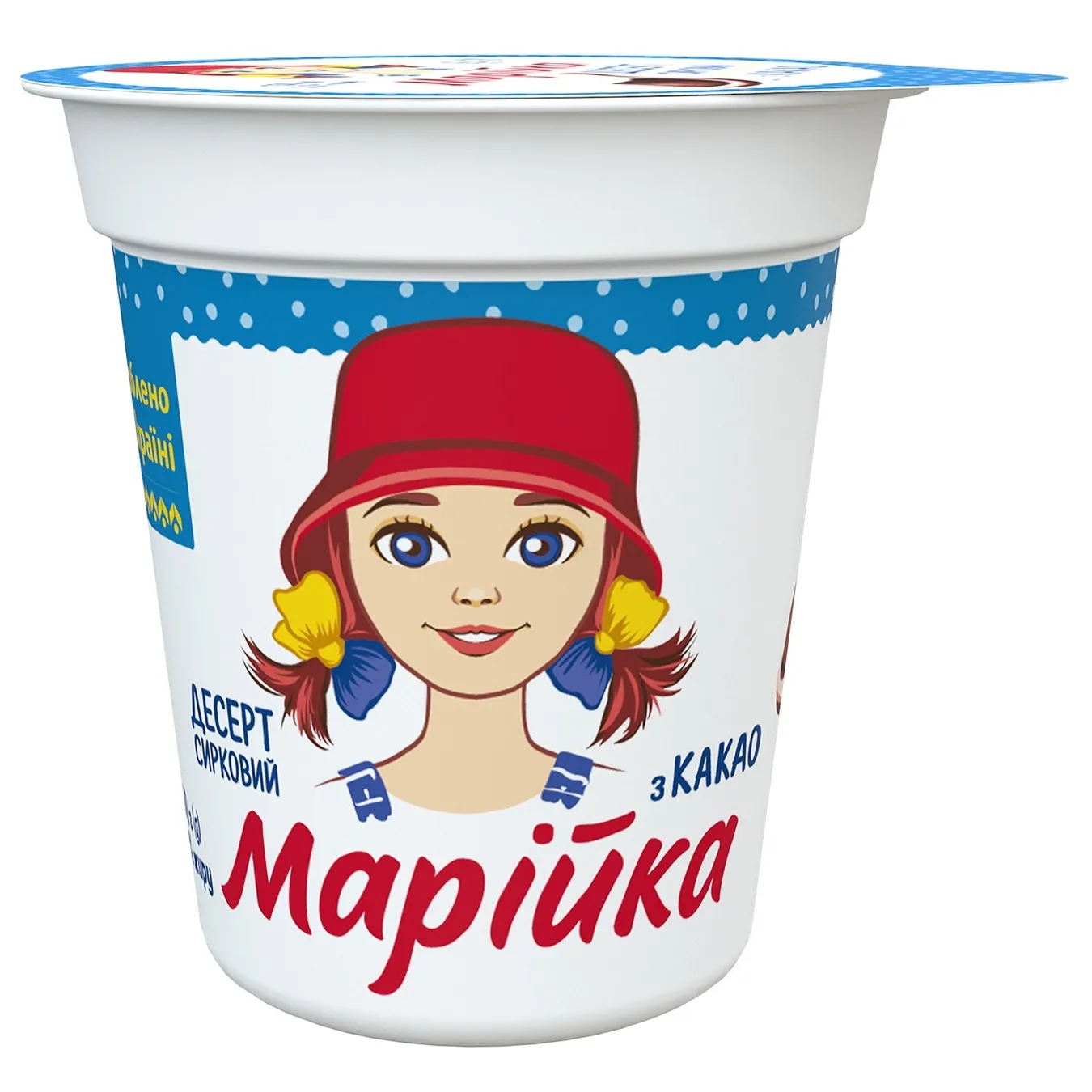 Dessert Mariyka cottage cheese with cocoa 5% 150g glass