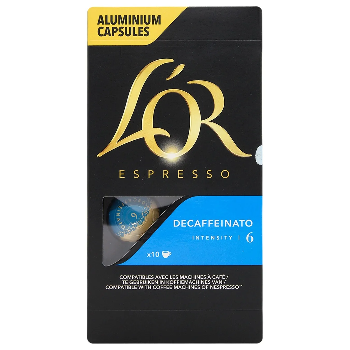Coffee L'Or Espresso Decaffeinato capsule ground 10x5.2g