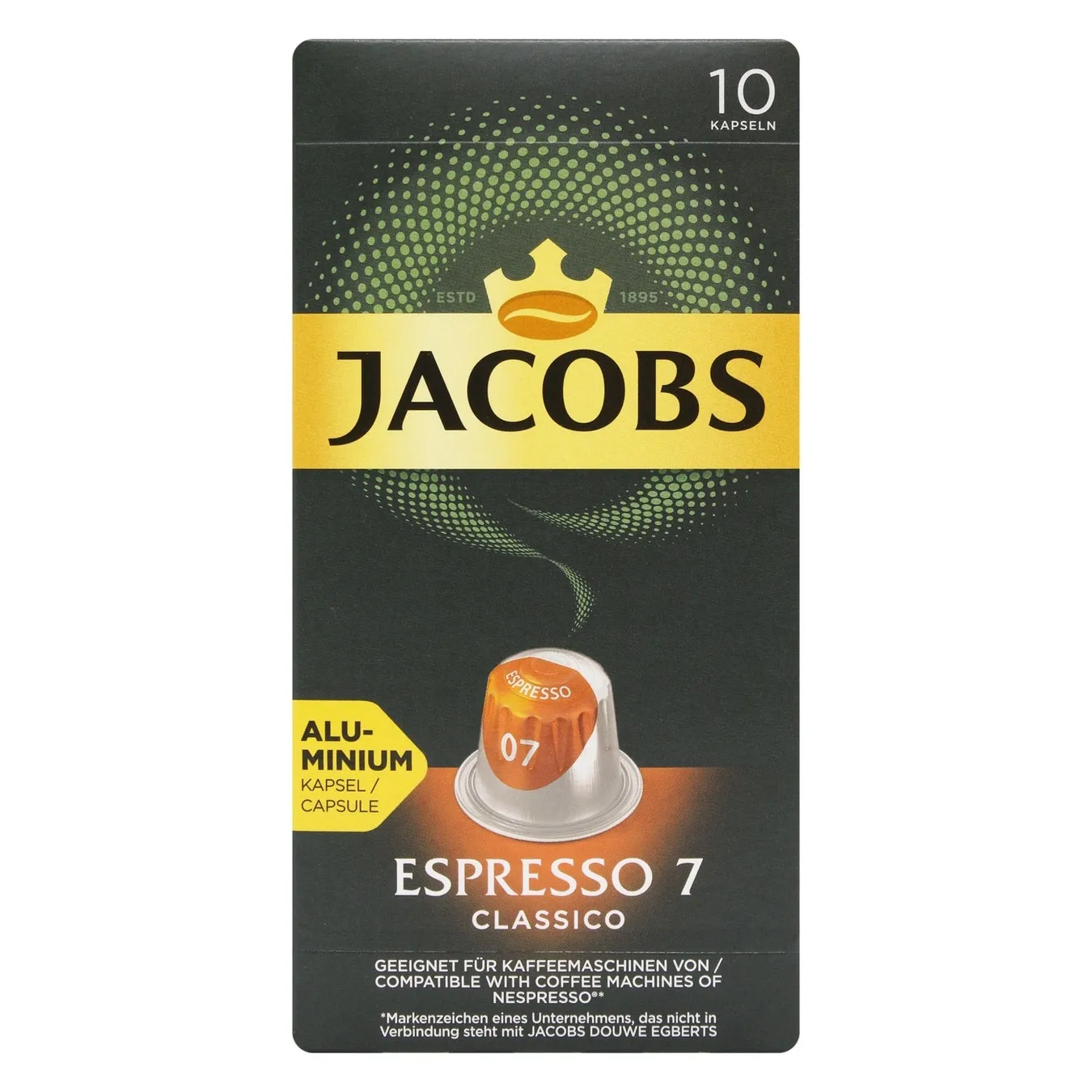 Кава Jacobs Espresso Classico мелена капсула 10х5г