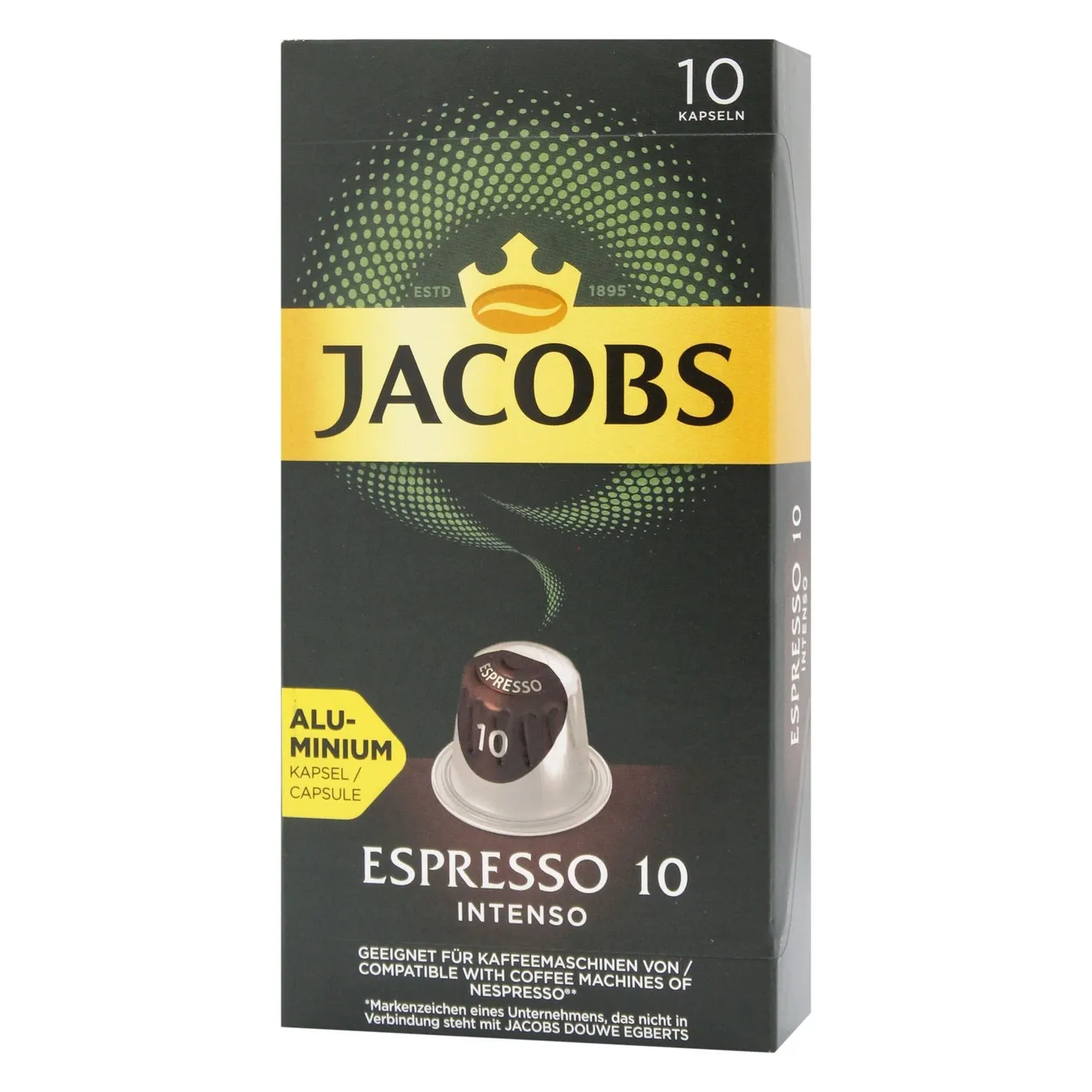 Кофе Jacobs Espresso Intense мелена капсула 10х5г 2