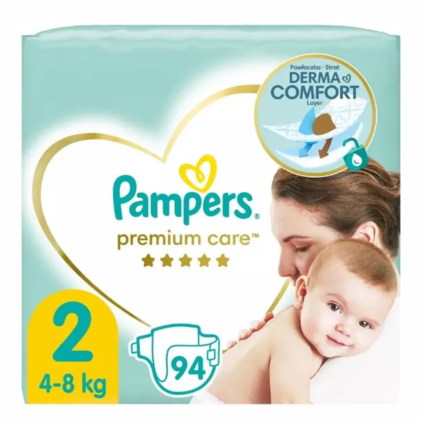 Подгузники детские Pampers Premium Care Mini Джамбо 4-8 кг 94шт