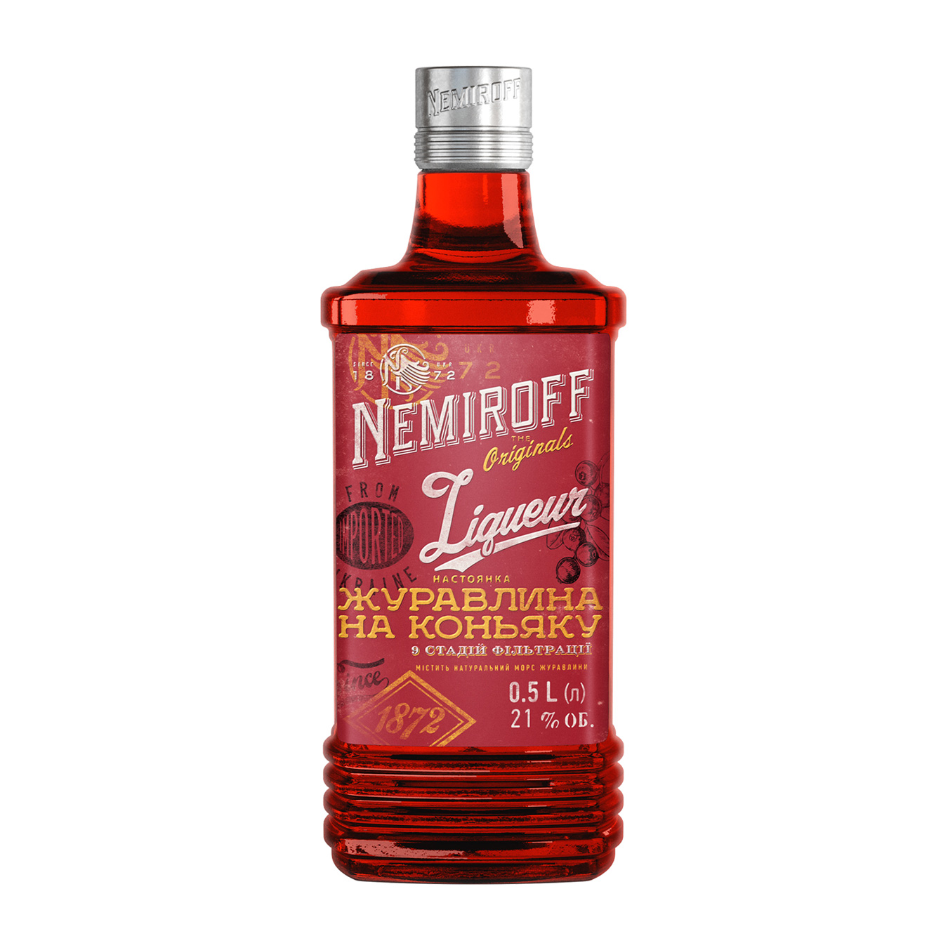 Tincture Nemiroff Cranberry 21% 0,5l