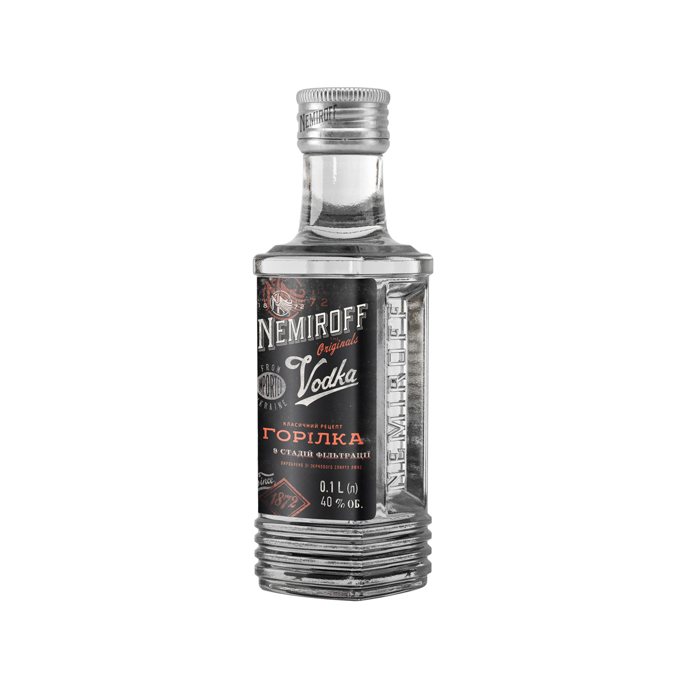 Vodka Nemiroff Shtof Original 40% 0.1 l 2