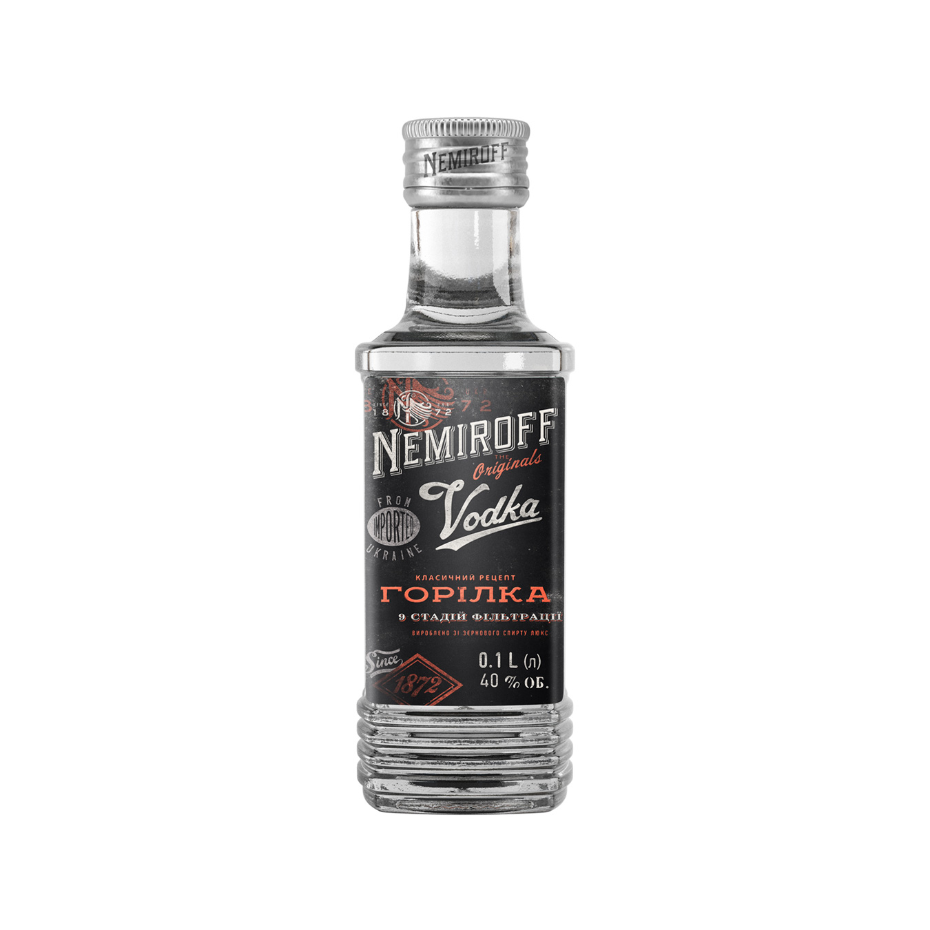 Vodka Nemiroff Shtof Original 40% 0.1 l