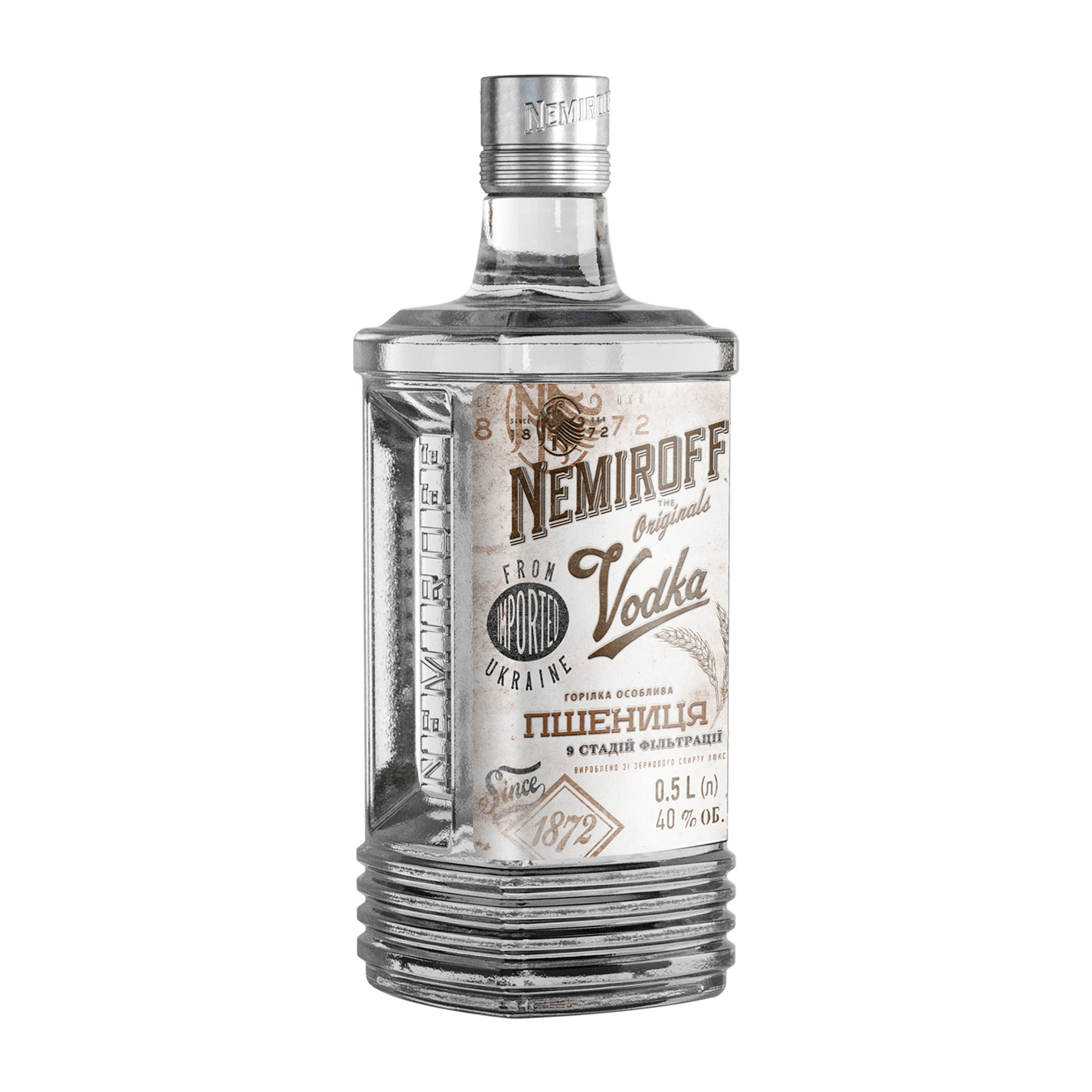 Vodka Nemiroff Wheat 40% 0.5 l 3