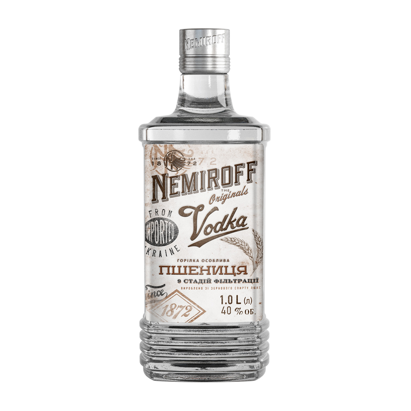 Vodka Nemiroff Wheat 40% 1l