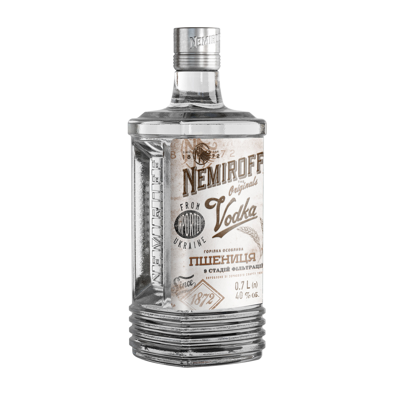 Vodka Nemiroff Wheat 40% 0.7 l 3