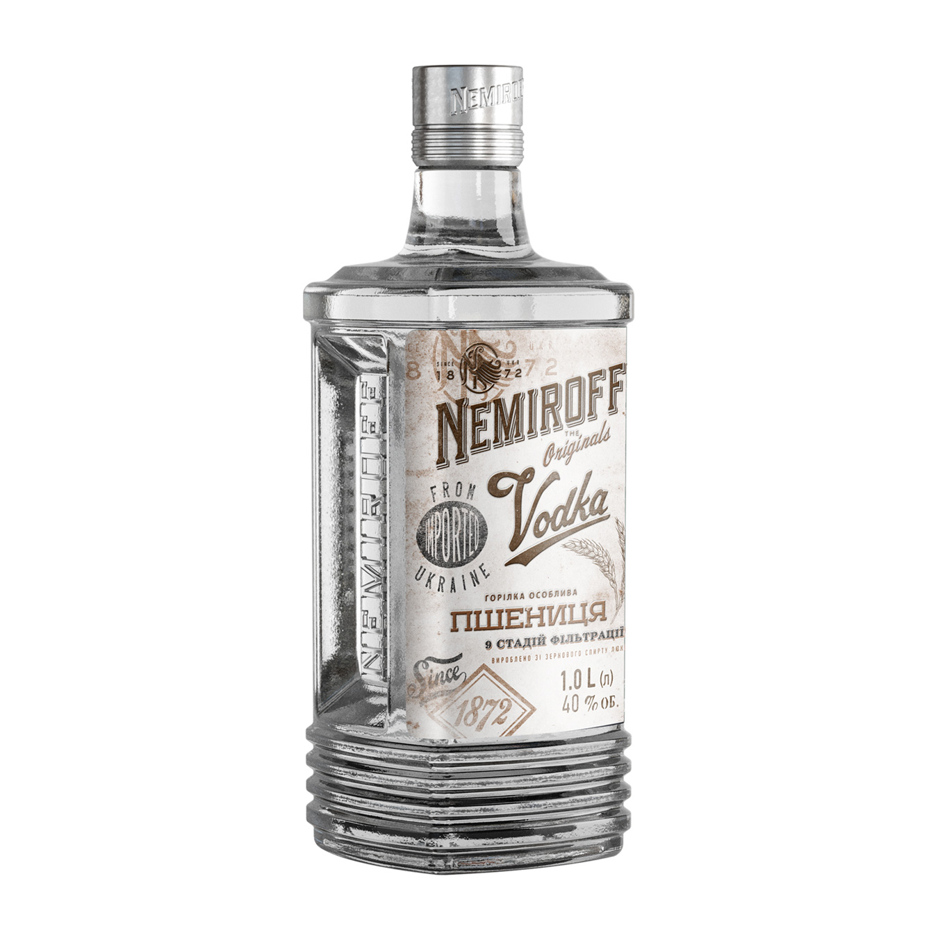 Vodka Nemiroff Wheat 40% 1l 2