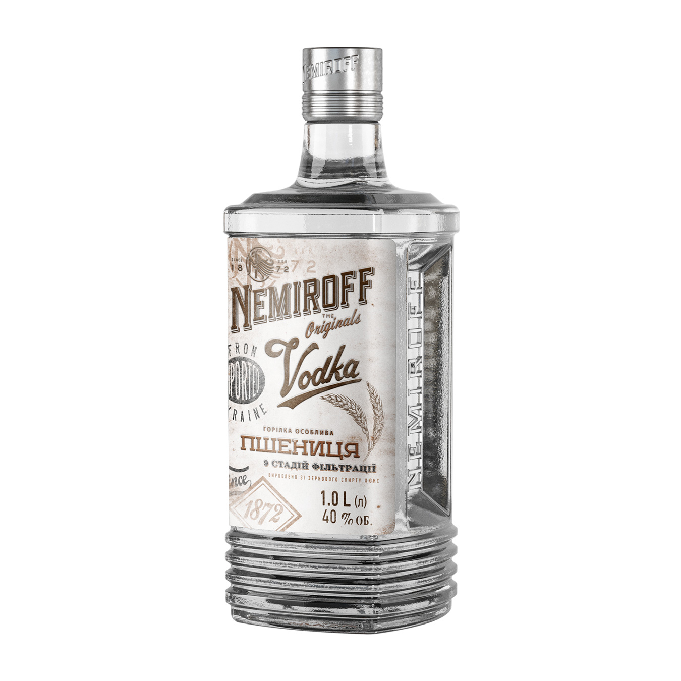 Vodka Nemiroff Wheat 40% 1l ᐈ Buy at a good price from Novus