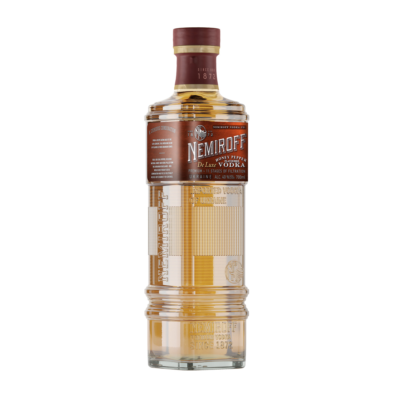 Nemiroff De luxe Honey with pepper Vodka 40% 0.7l 3