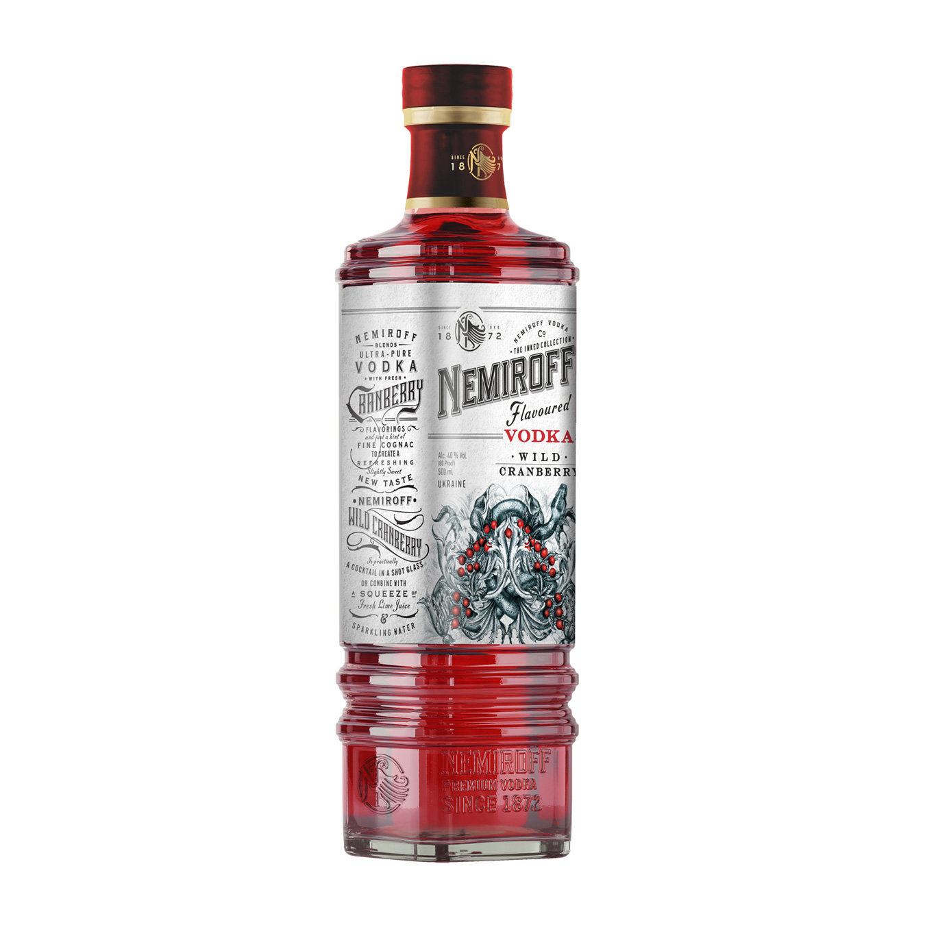 Tincture Nemiroff Wild Cranberry De Luxe FV 40% 0,5l 3
