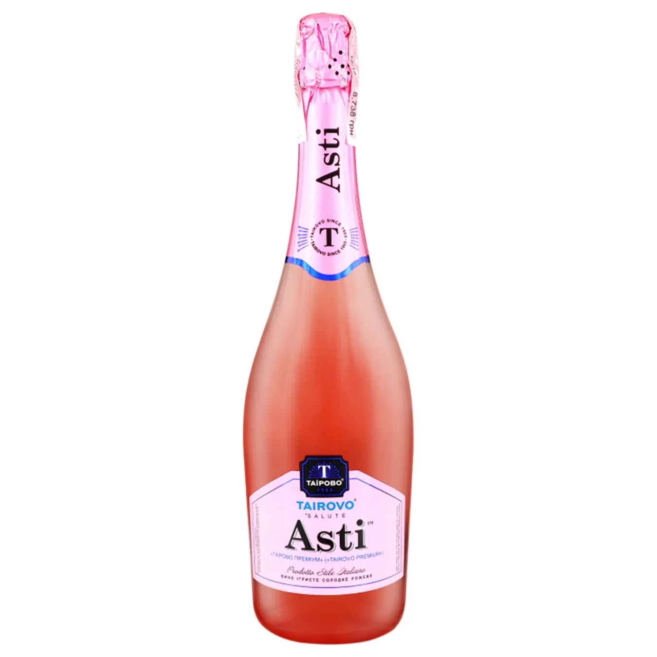 Вино игристое Salute Asti розовое сладкое 10,0-10,3% 0,75л